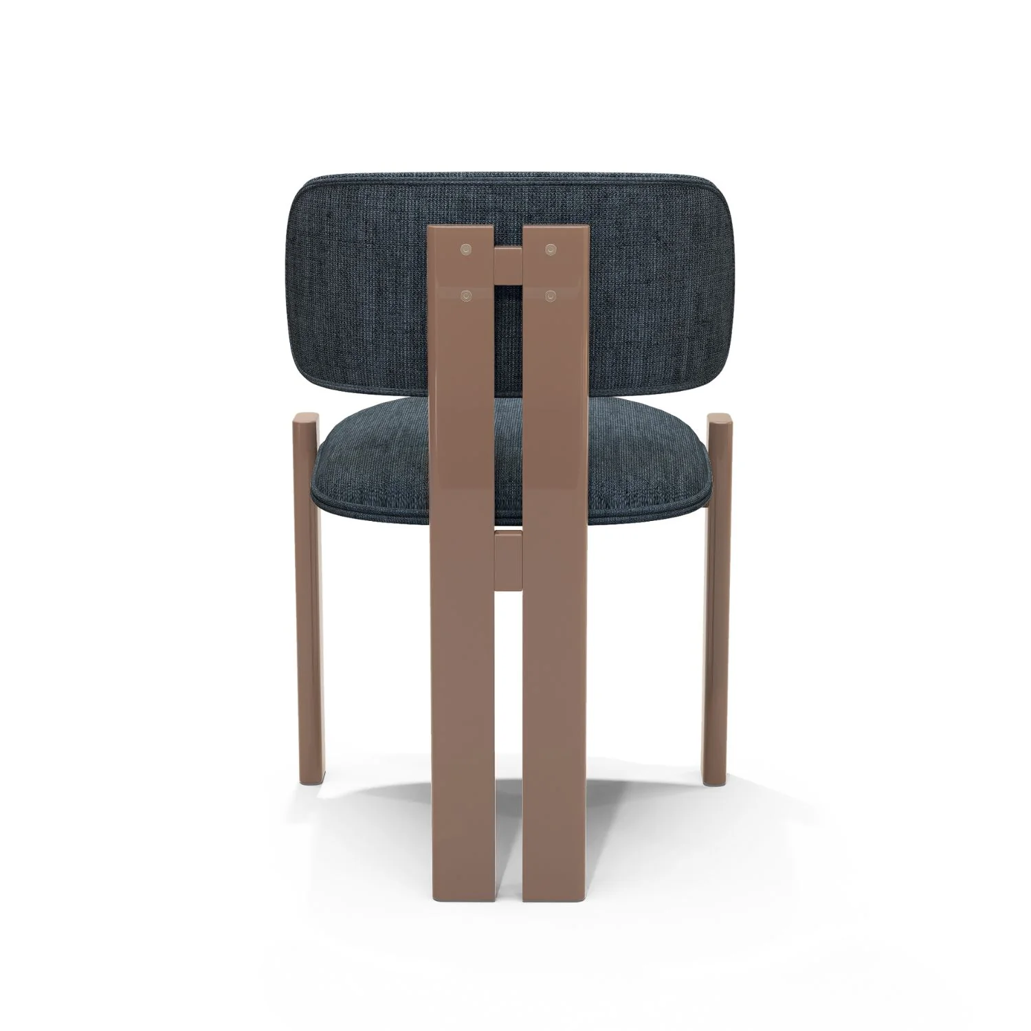 Silla De Comedor Sienna Microfibra Dossier Navy, Capuchino - Image 3