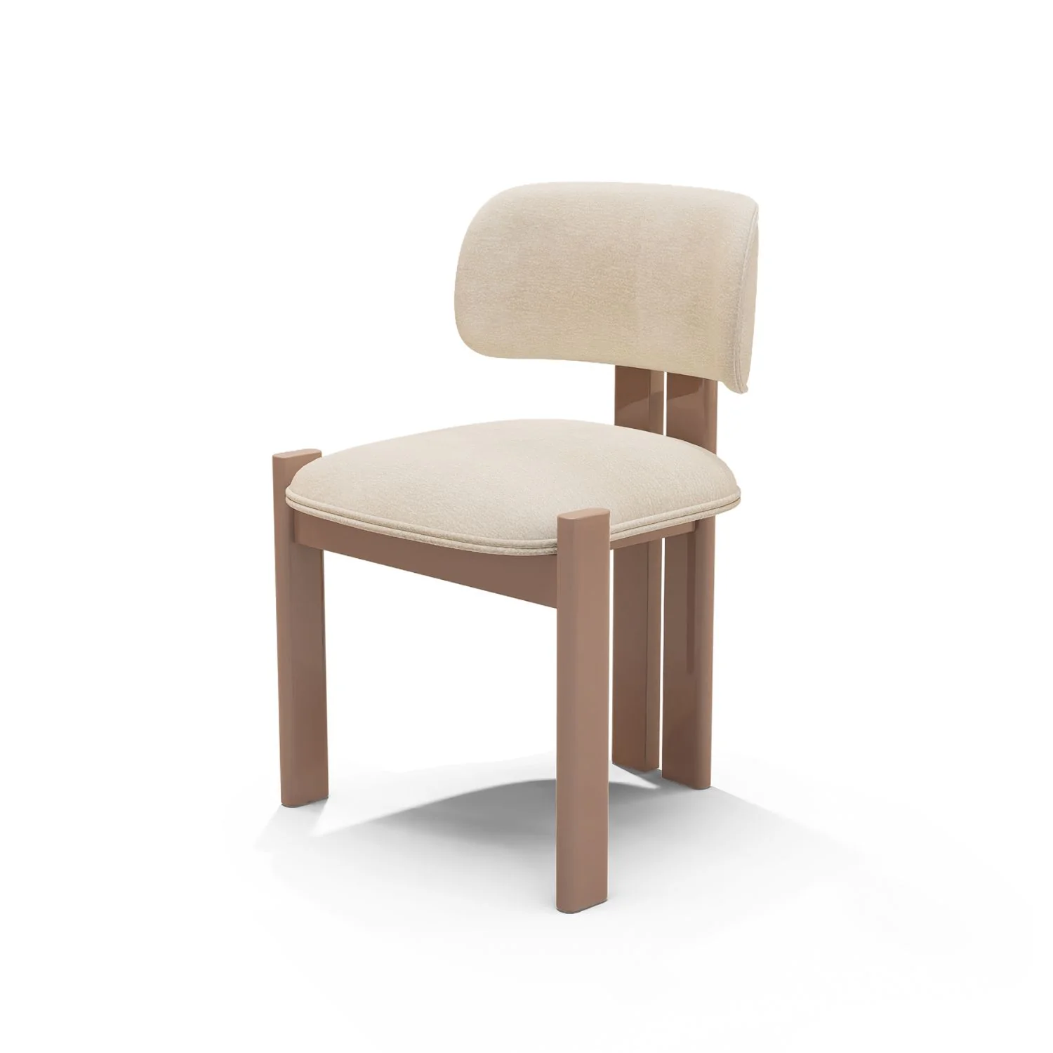 Silla De Comedor Sienna Velvet Provenza Vainilla,Capuchino - Image 2