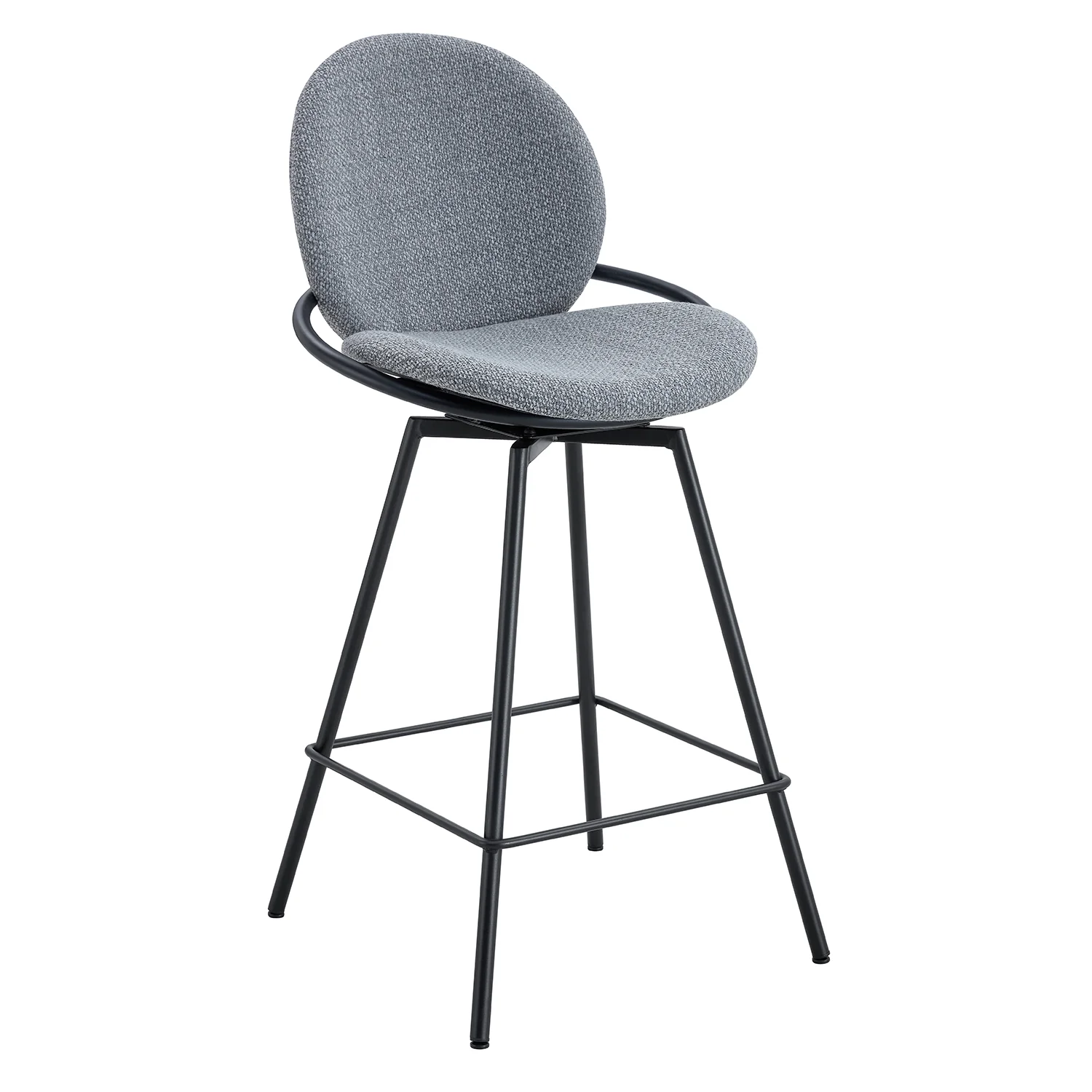 Silla para Barra Alec Gris Giratoria