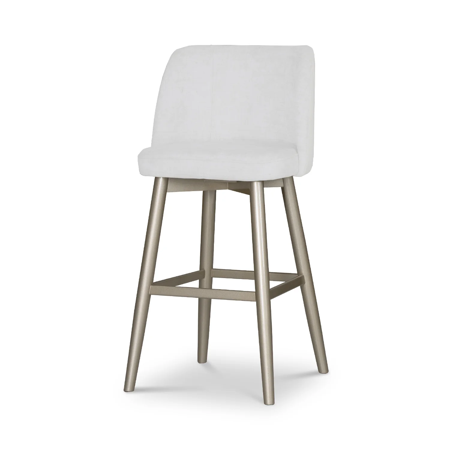 Silla Para Barra Atlanta Eurolino Blanco, Champaña - Image 2