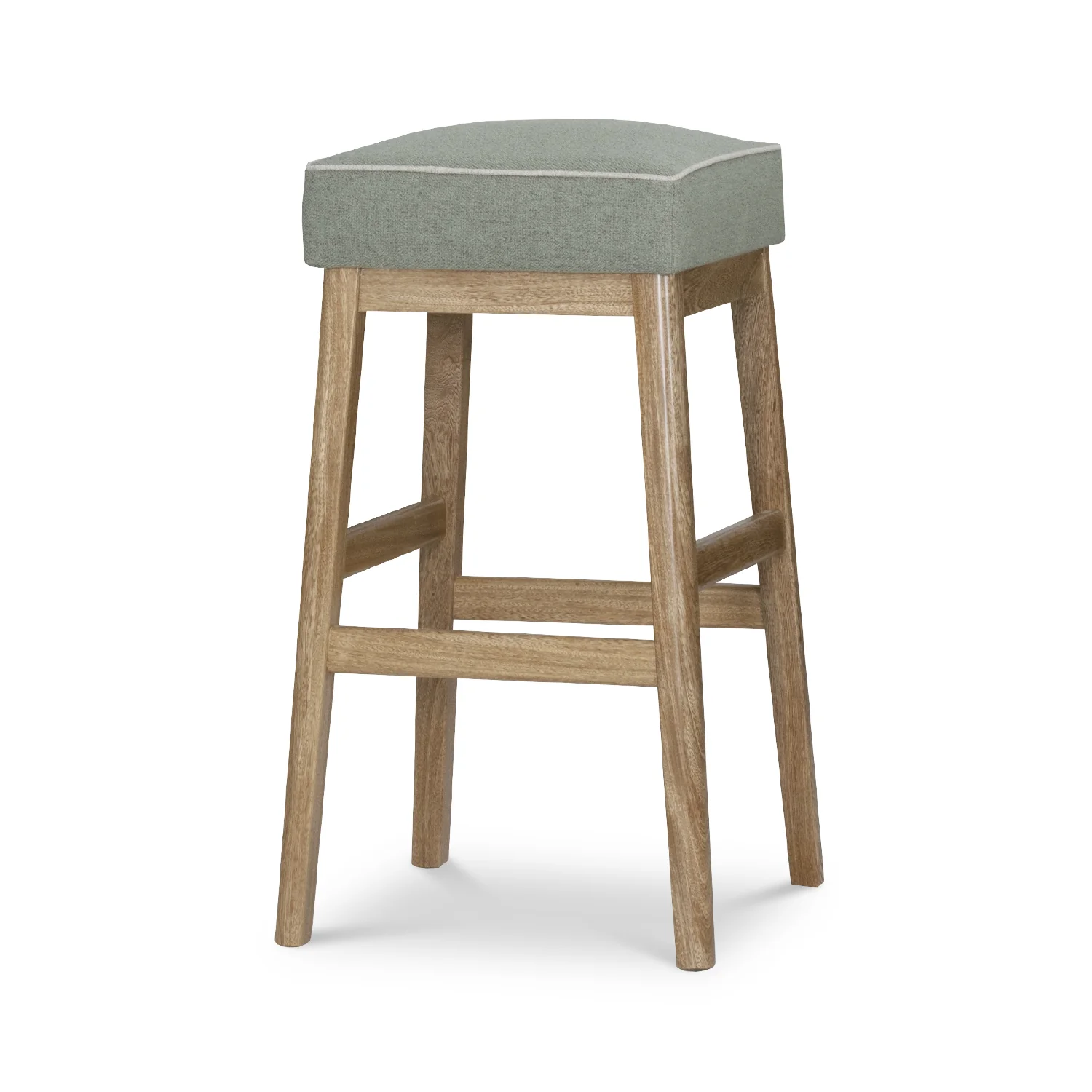 Silla Para Barra Dalton Lino Verona Oliva, Natural