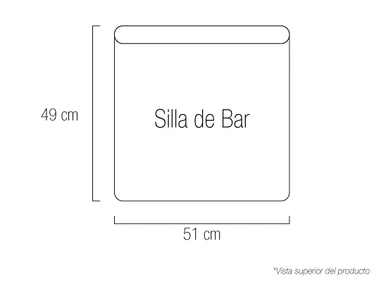 Silla Para Barra Kepler Eurolino Marfil, Natural Premium Poliuretano - Image 5