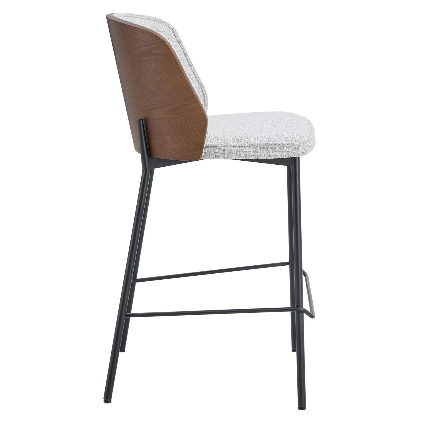 Silla para Barra Kim Beige, Nuez - Image 4