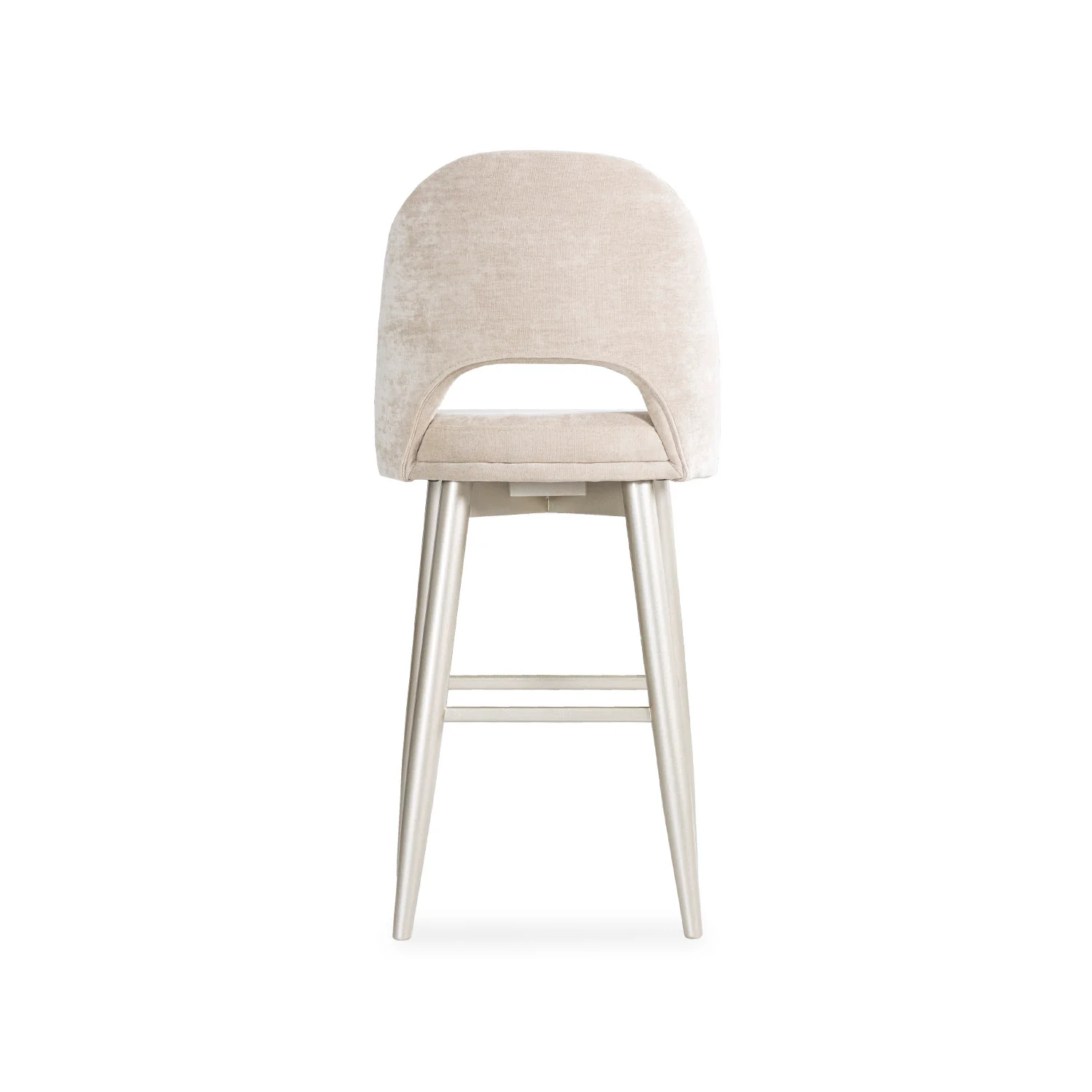 Silla Para Barra Versalles Velvet Beige, Champaña Poliuretano - Image 3