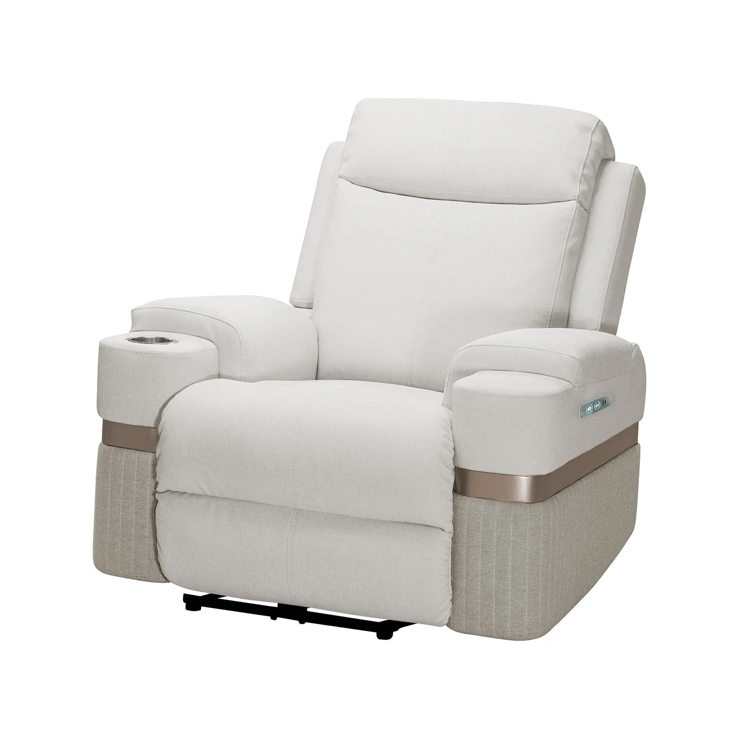 Silla Reclinable Dior Eurolino Blanco Puro, Champaña Eléctrica - Image 3