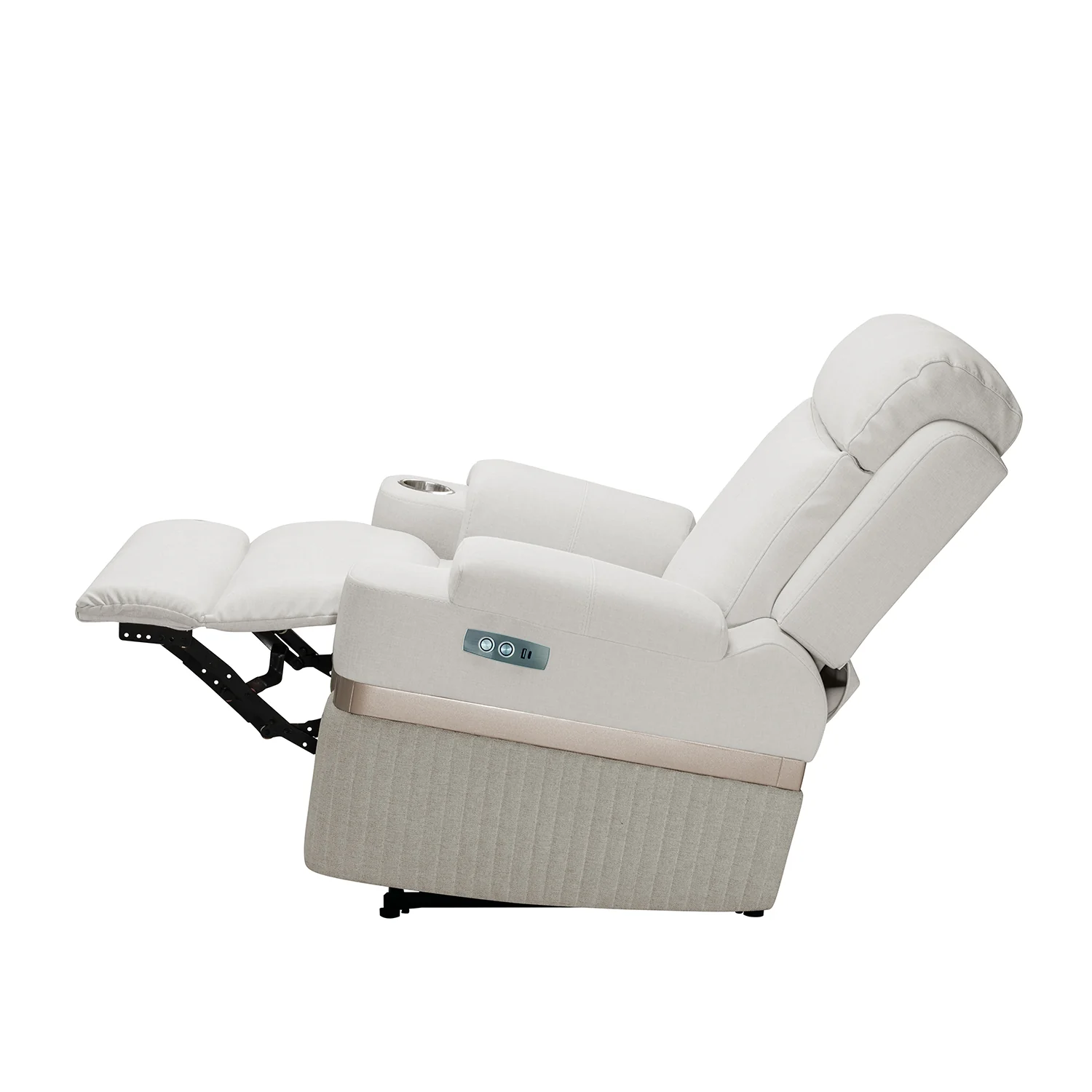 Silla Reclinable Dior Eurolino Blanco Puro, Champaña Eléctrica - Image 5