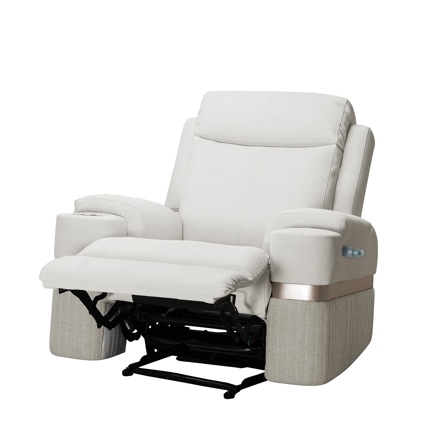 Silla Reclinable Dior Eurolino Blanco Puro, Champaña Eléctrica - Image 7