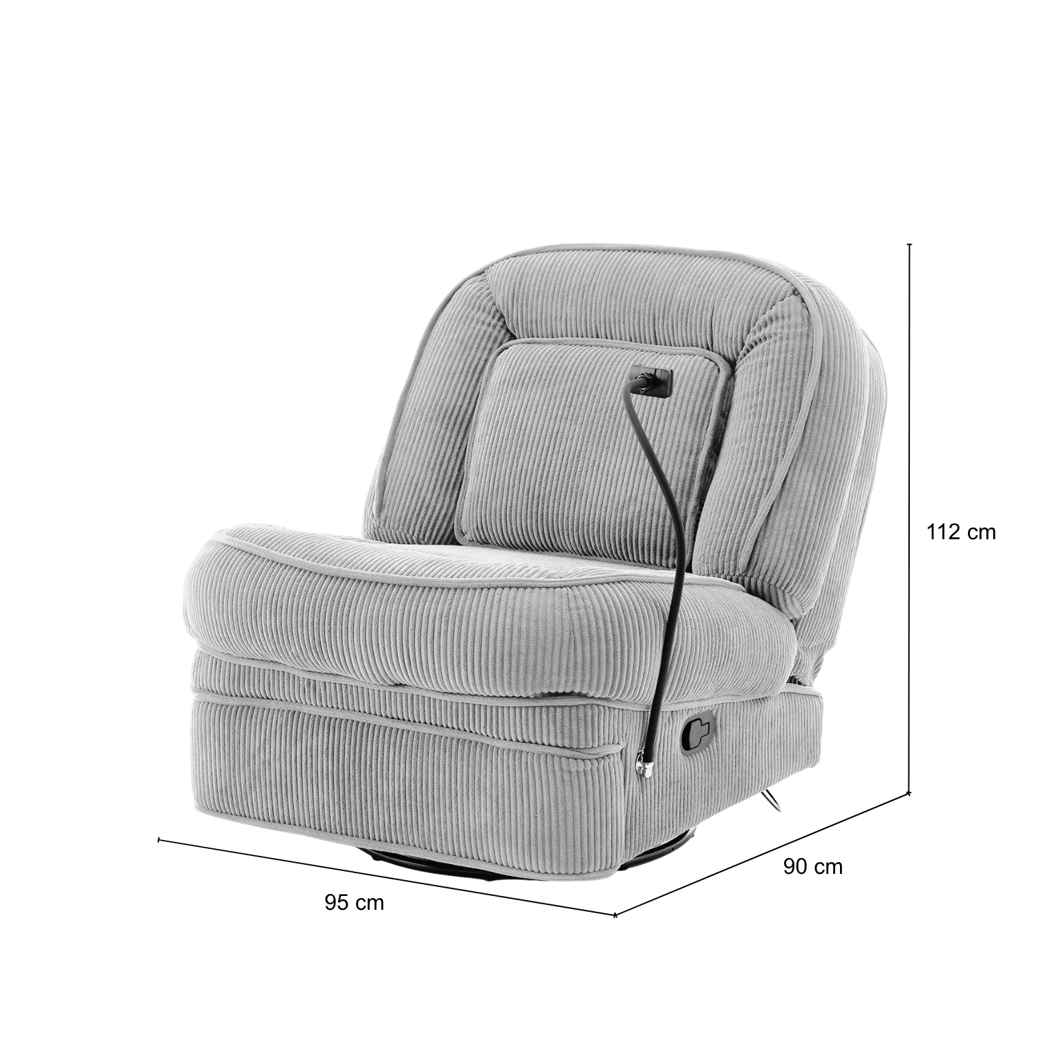 Silla Reclinable Gary Pana Plomo - Image 7