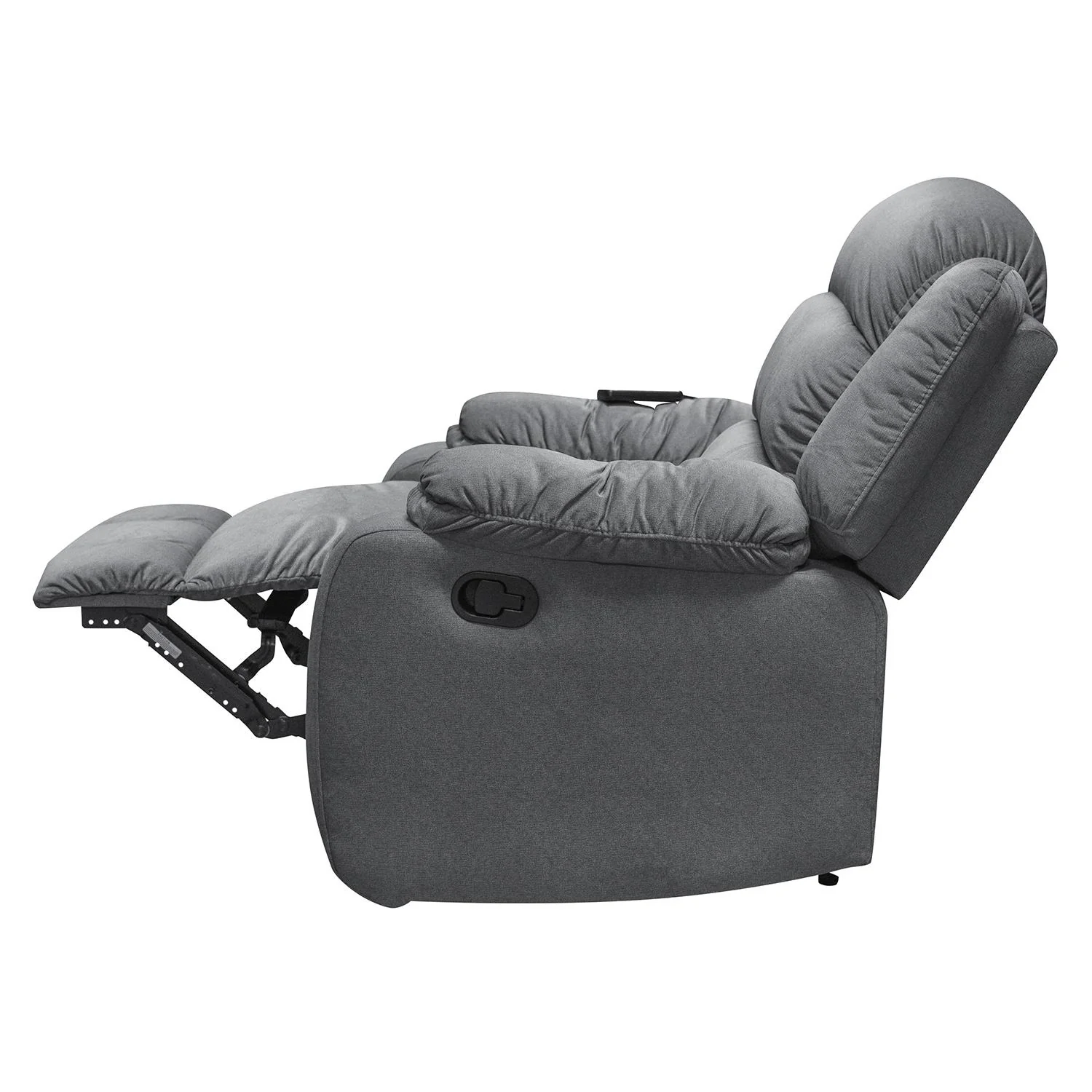 Silla Reclinable Nico Velvet Primada Gris Masajeador - Image 5
