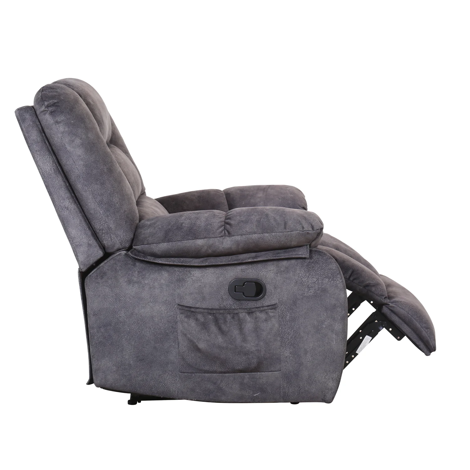 Sillón Reclinable Alfa Velvet Plomo - Image 7
