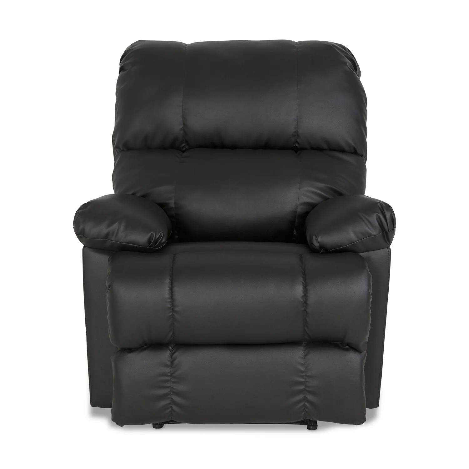Sillón Reclinable Curitiba Eurocuero Negro Electrica