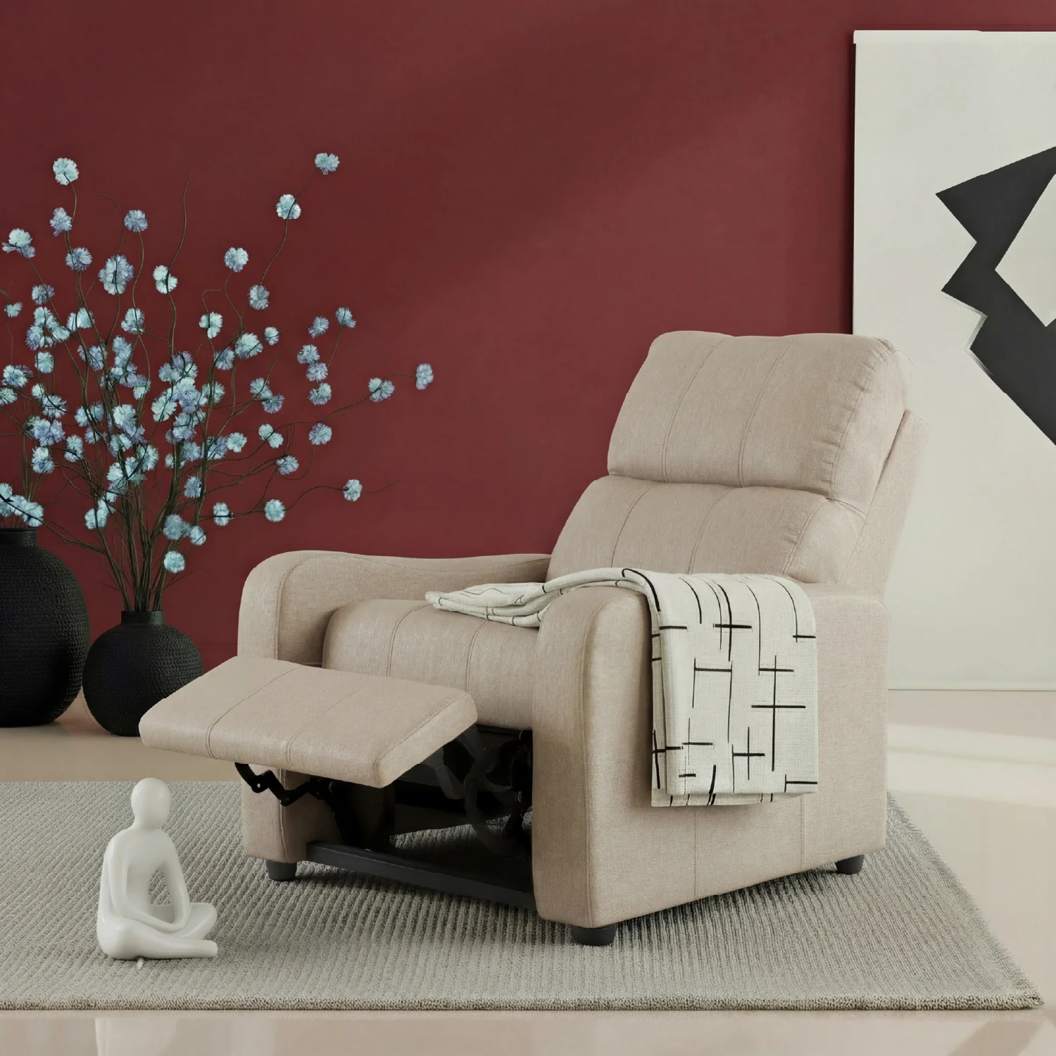 Sillón Reclinable Daytona Eurolino Marbella Beige - Image 2