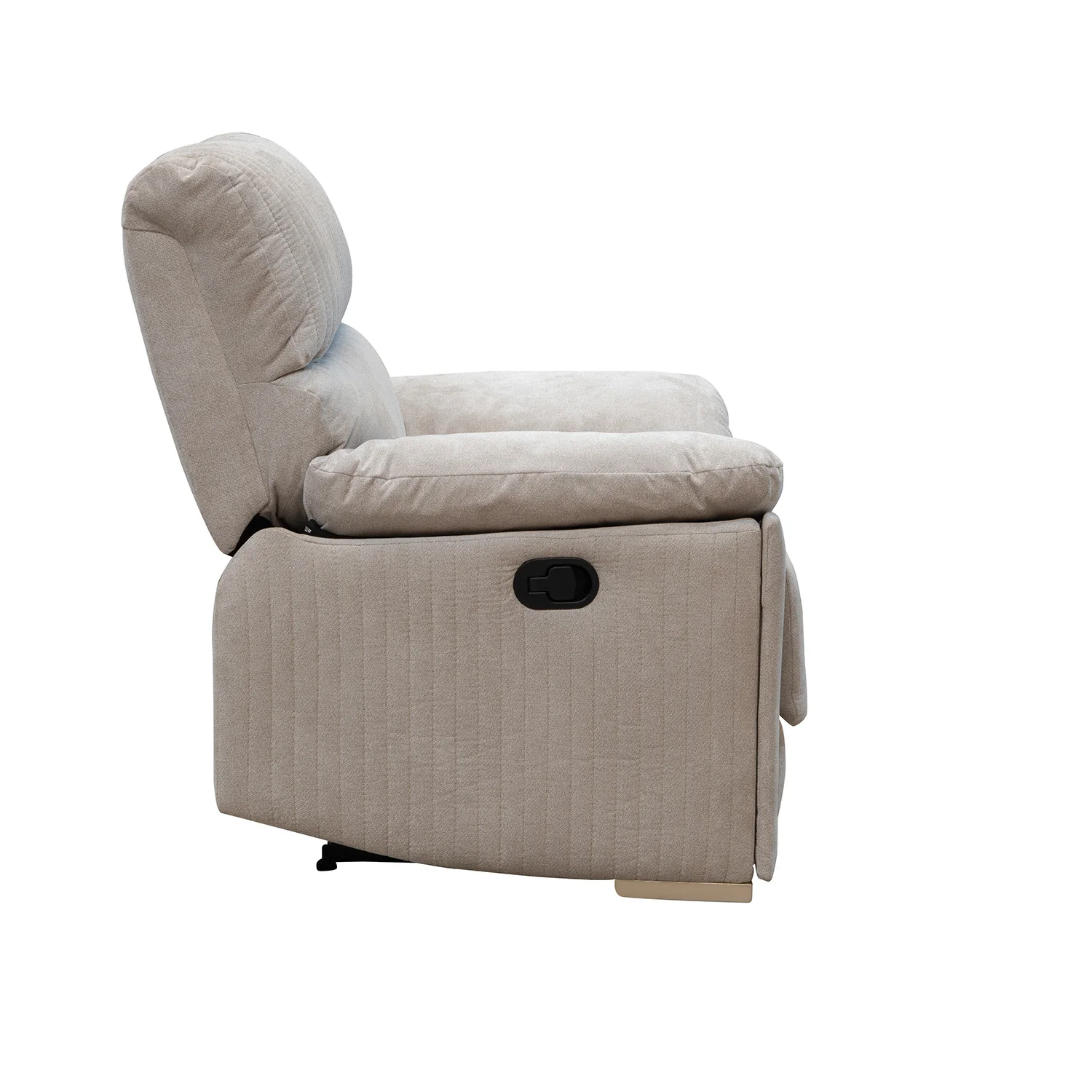 Sillón Reclinable Dinna Chenille Impetu Beige, Champaña - Image 3