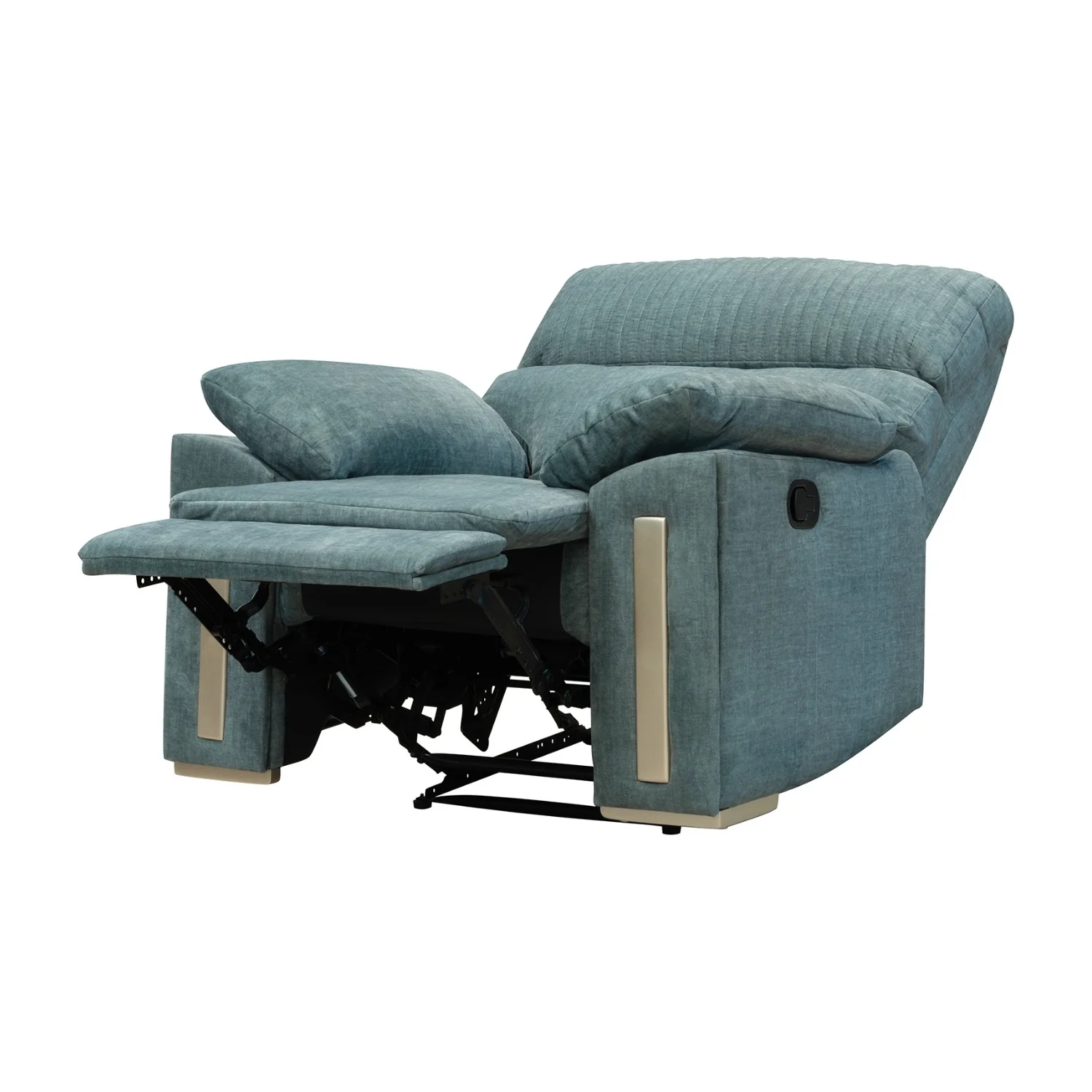 Sillón Reclinable Dinna Velvet Atlas Verde, Champaña - Image 5
