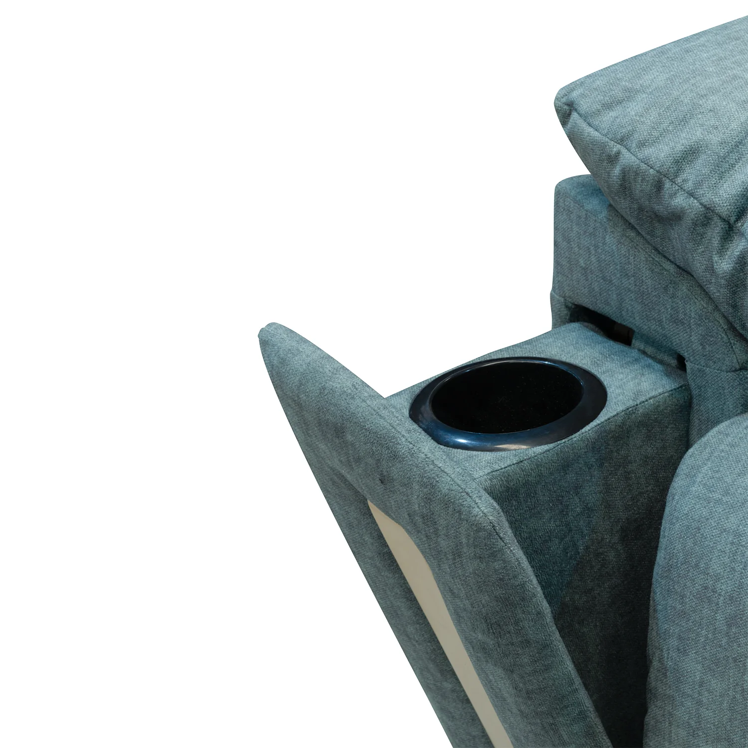Sillón Reclinable Dinna Velvet Atlas Verde, Champaña - Image 7