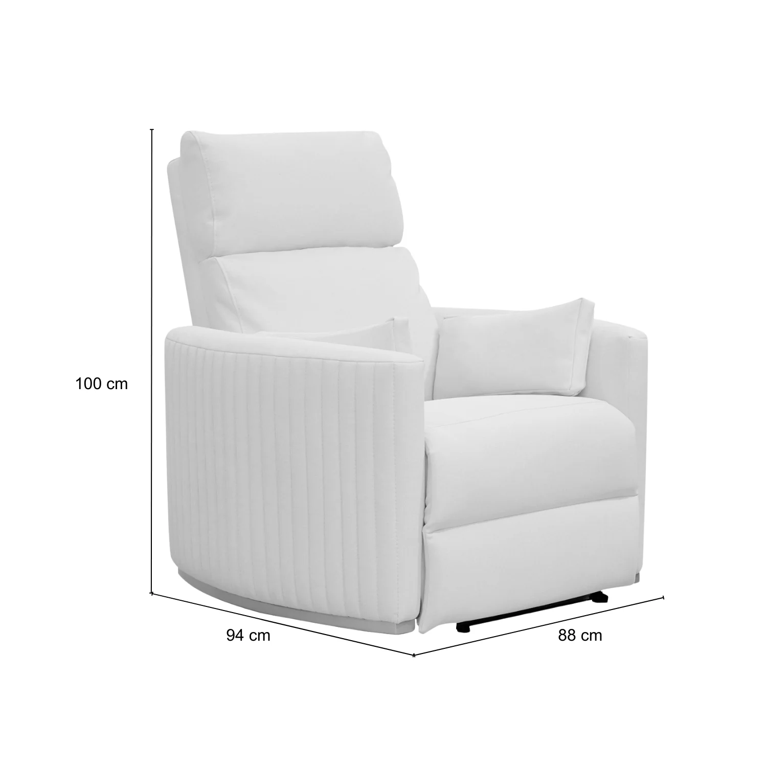 Sillón Reclinable Minoti Eurolino Blanco Puro, Champaña - Image 10