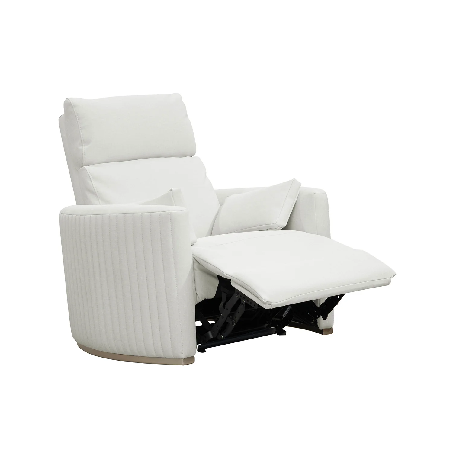 Sillón Reclinable Minoti Eurolino Blanco Puro, Champaña - Image 4