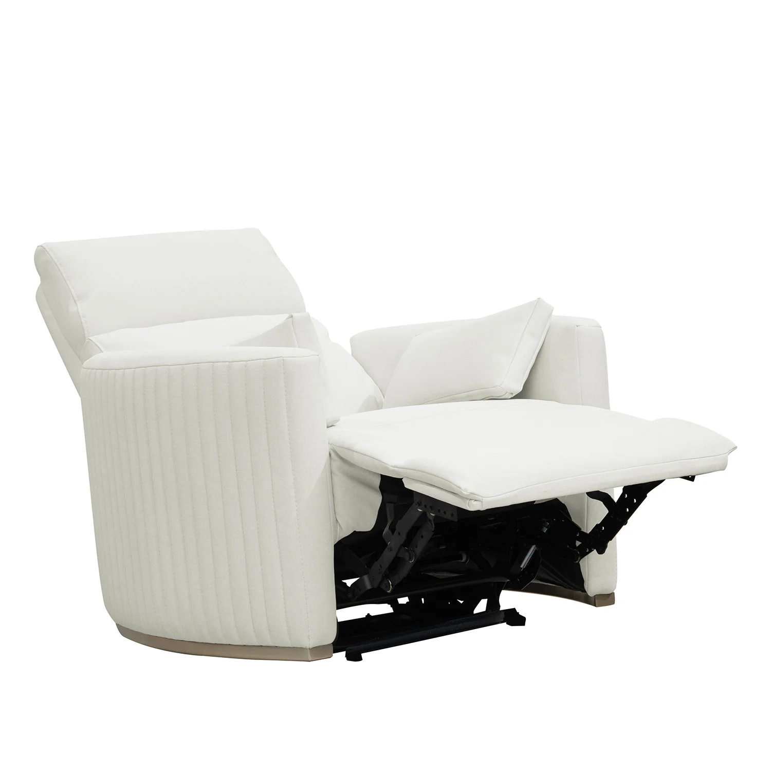 Sillón Reclinable Minoti Eurolino Blanco Puro, Champaña - Image 5