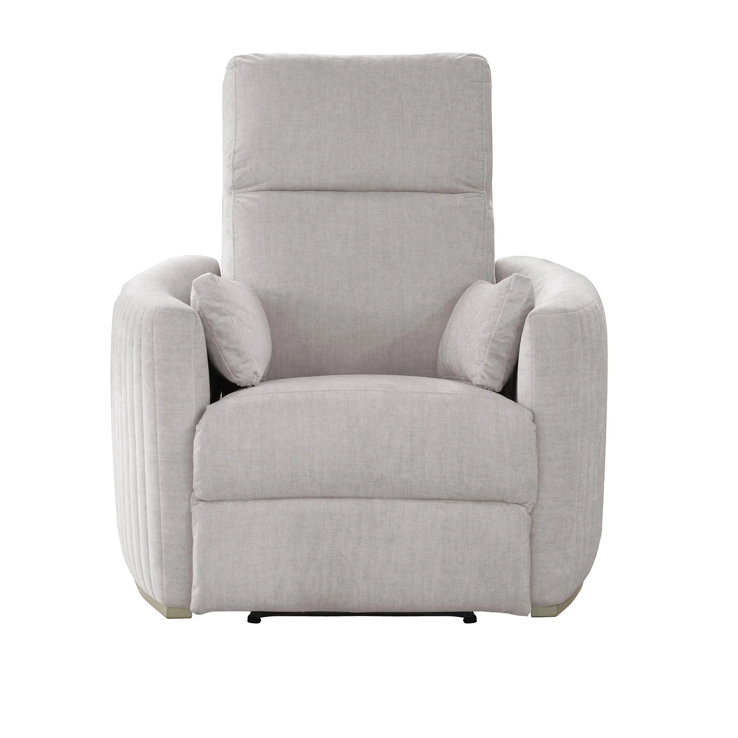Sillón Reclinable Minoti Velvet Atlas Marmol, Champaña