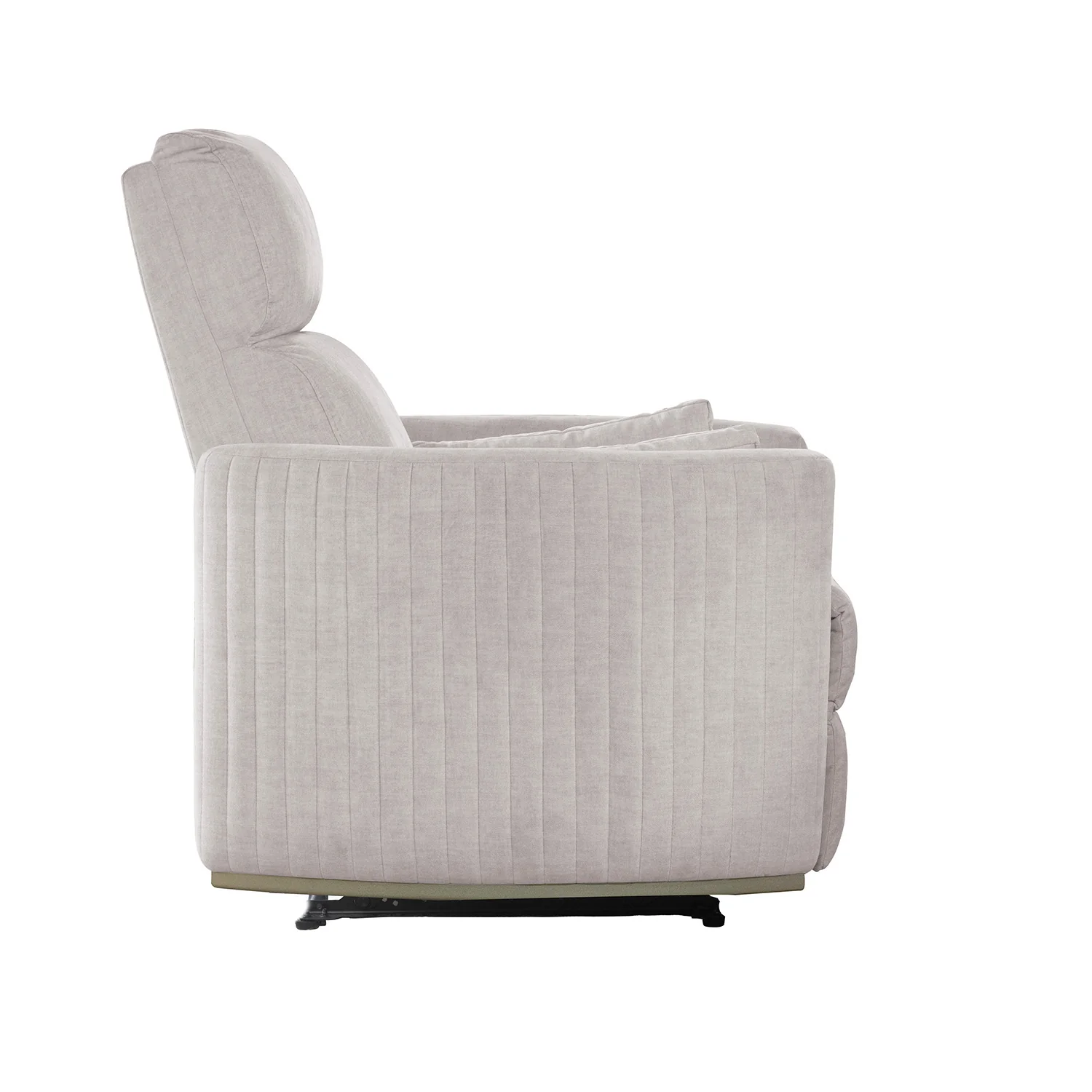 Sillón Reclinable Minoti Velvet Atlas Marmol, Champaña - Image 6