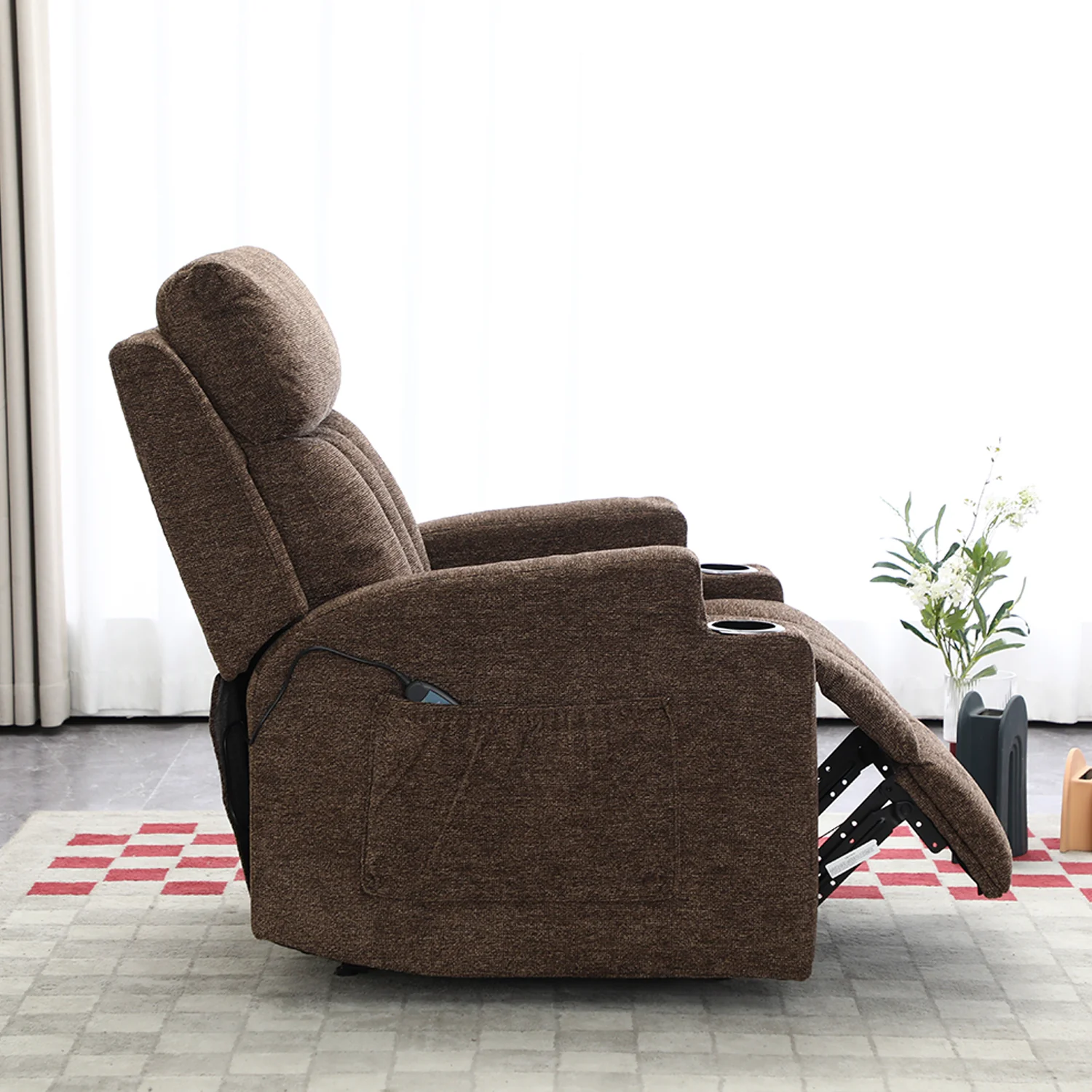 Sillón Reclinable Omega Chenille Mocca - Image 4