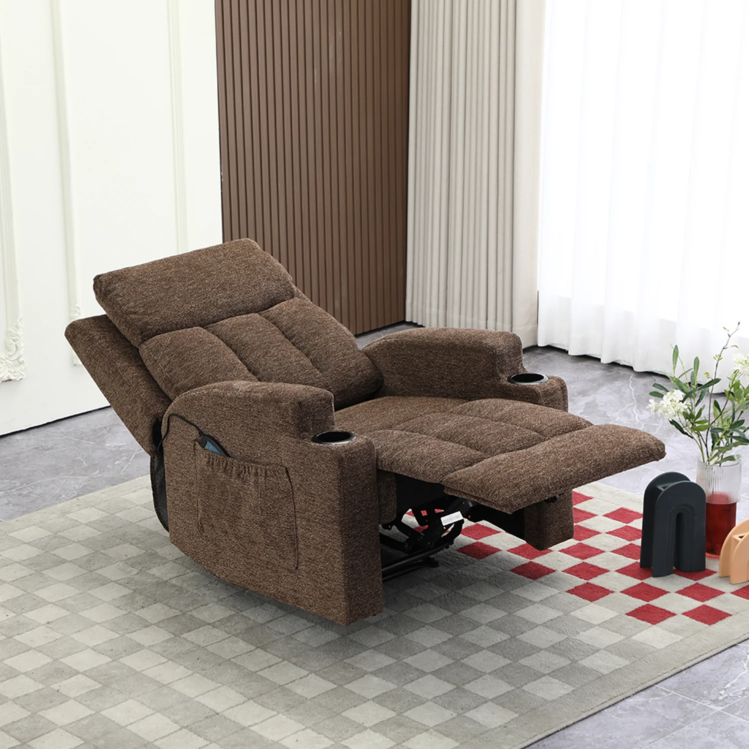 Sillón Reclinable Omega Chenille Mocca - Image 5