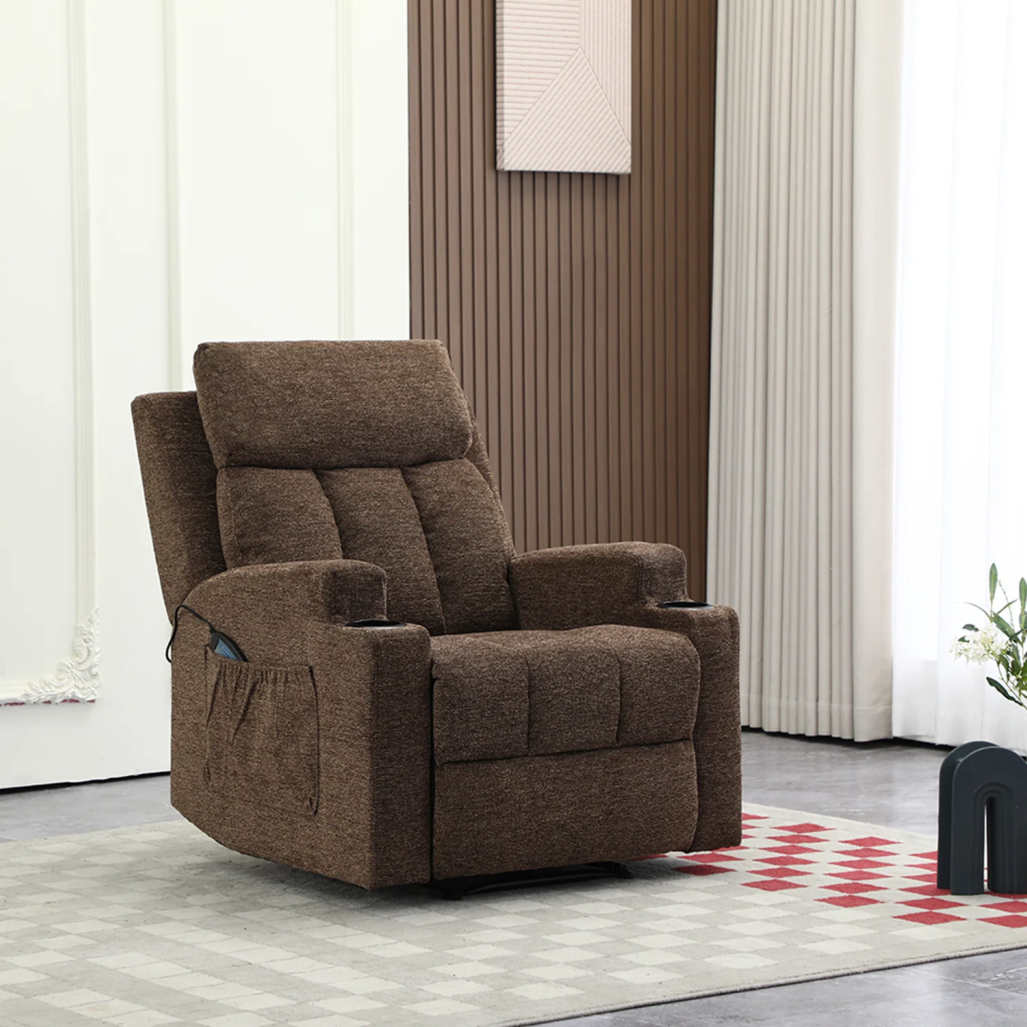 Sillón Reclinable Omega Chenille Mocca - Image 6