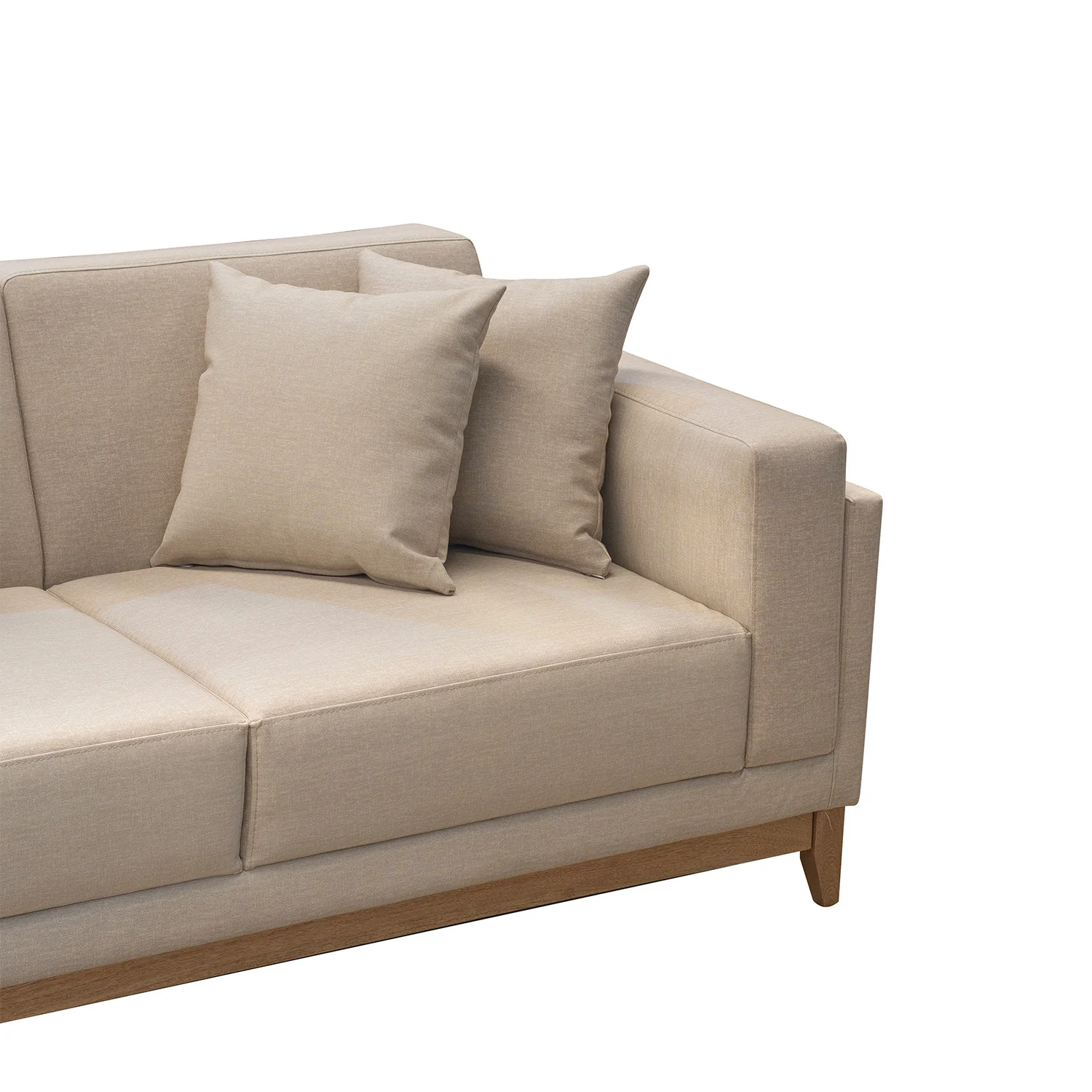 Sofá 2 Puestos Denise Eurolino Marbella Beige, Natural - Image 5
