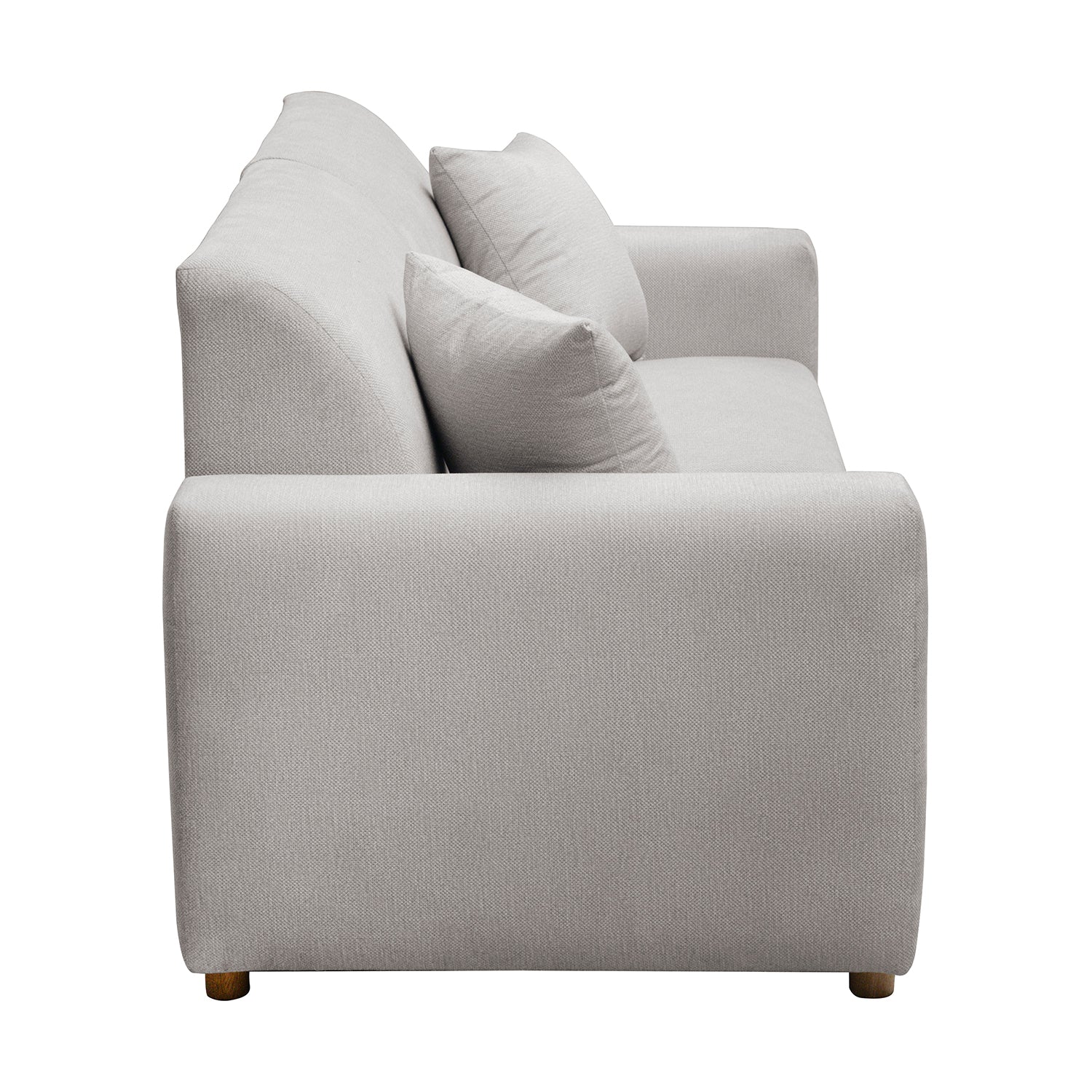 Sofá 2 Puestos Malibu Velvet Chalet Taupe, Natural - Image 4