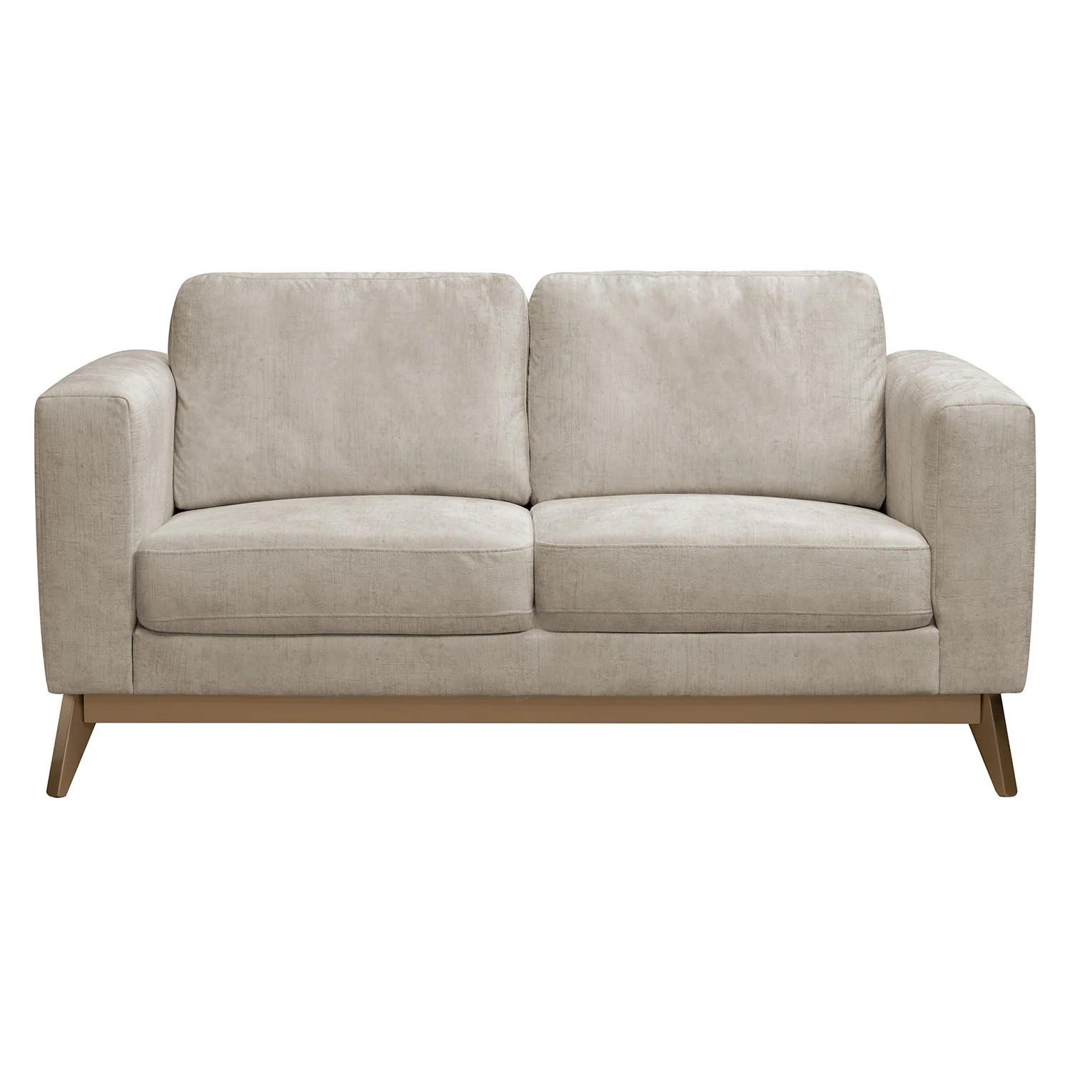 Sofa 3 Puestos Line Velvet Estocolmo Blanco, Champaña - Image 2