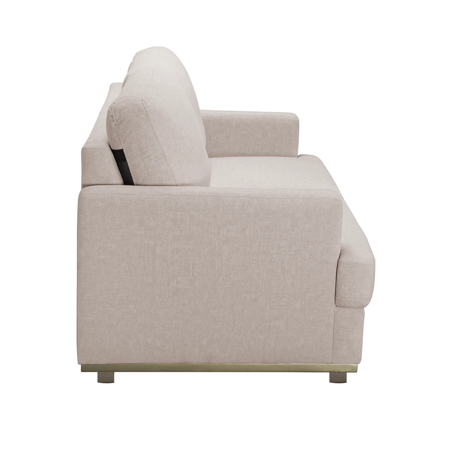 Sofá 3 Puestos Luka Velvet Idilio Beige, Champaña - Image 3