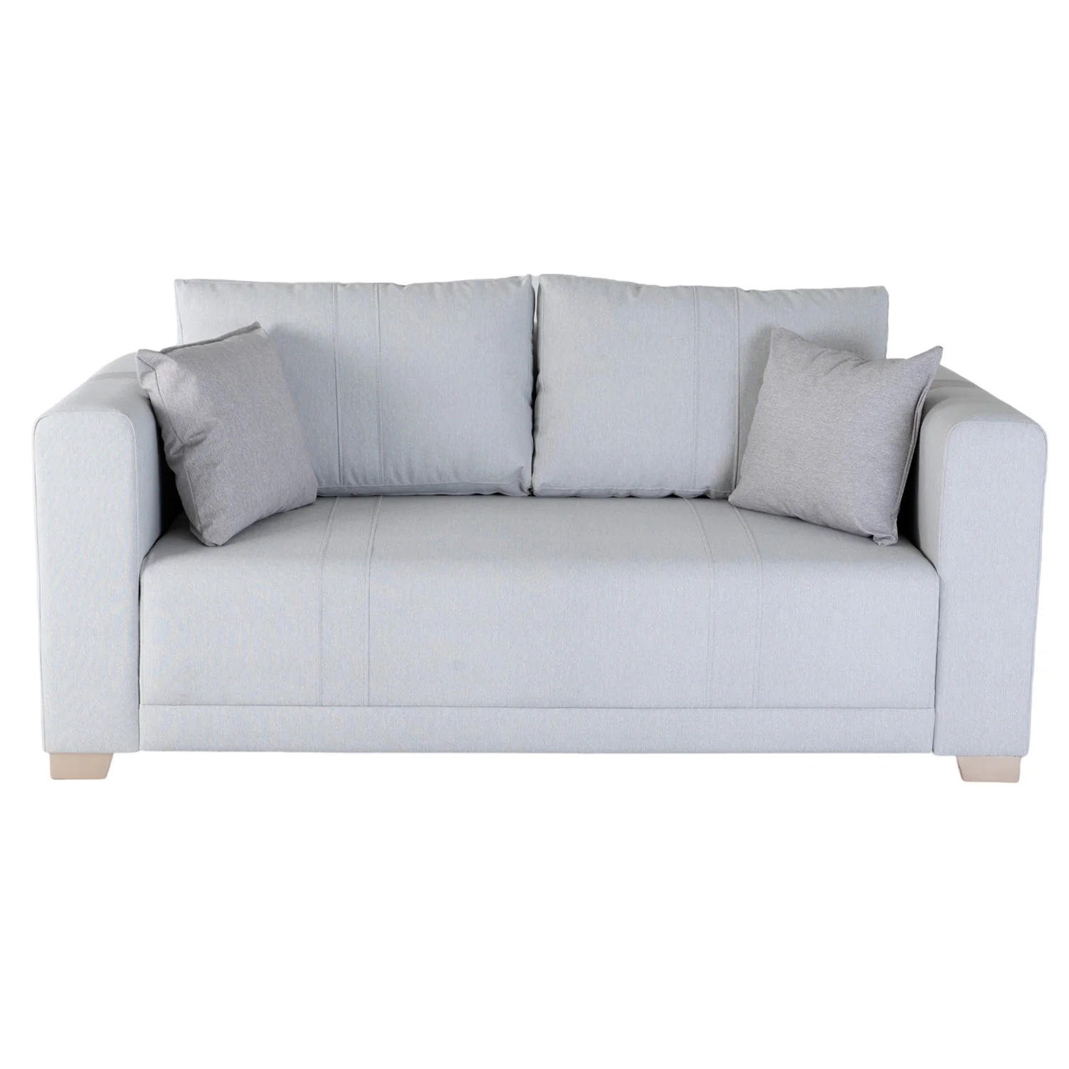 Sofa 3 Puestos Mark Eurolino Gaira Plata, Champaña - Image 2
