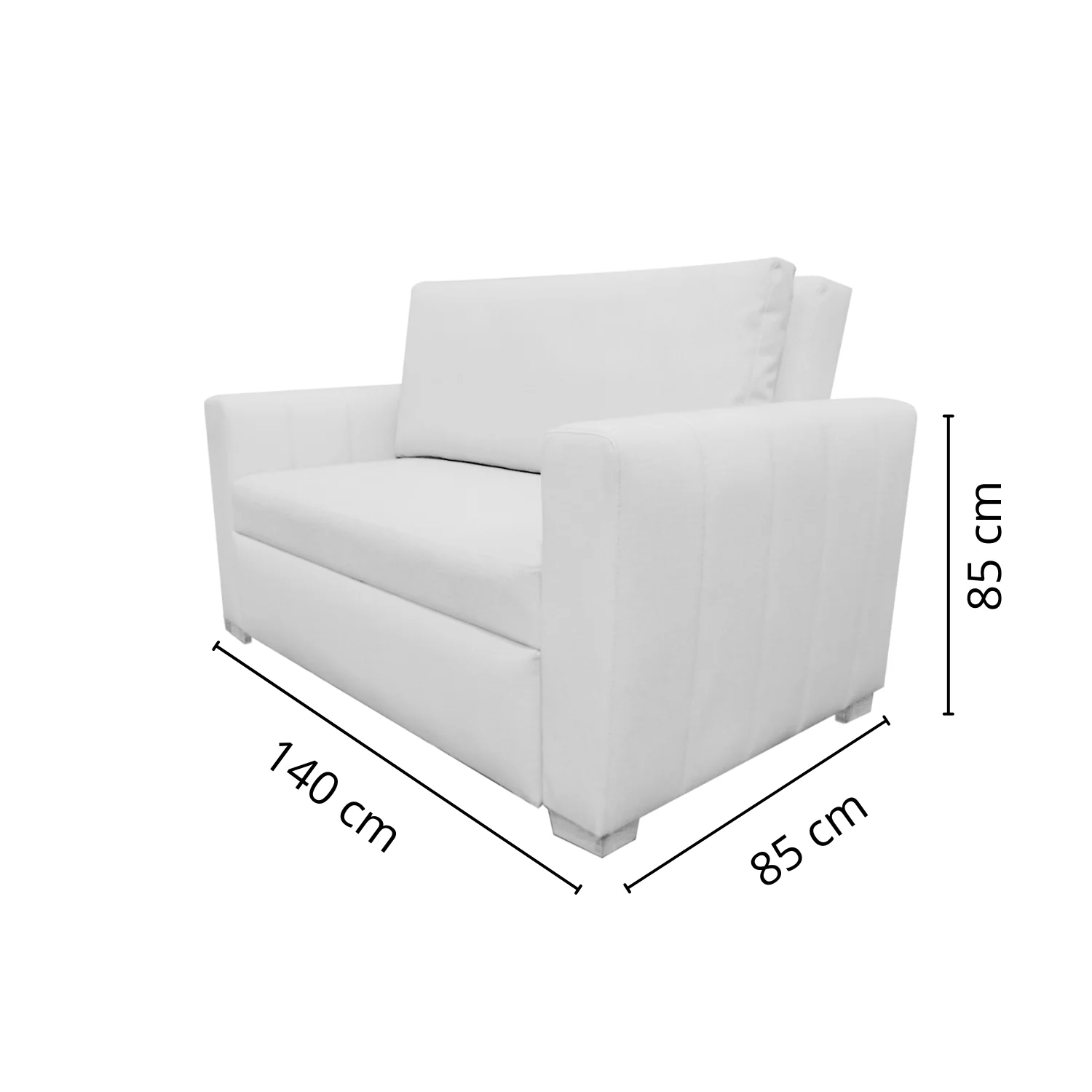 Sofá Cama Amatista Eurolino Marbella Marfil 150 - Image 8