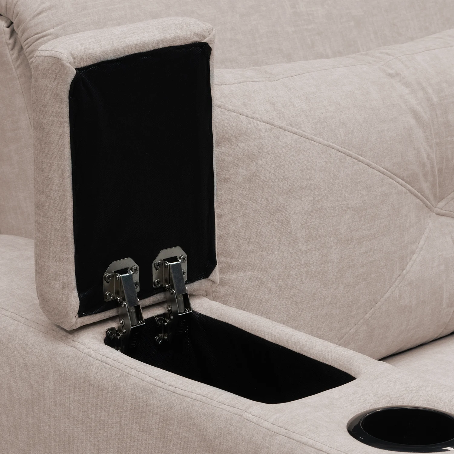 Sofá Cama Boston Velvet Idilio Beige - Image 11