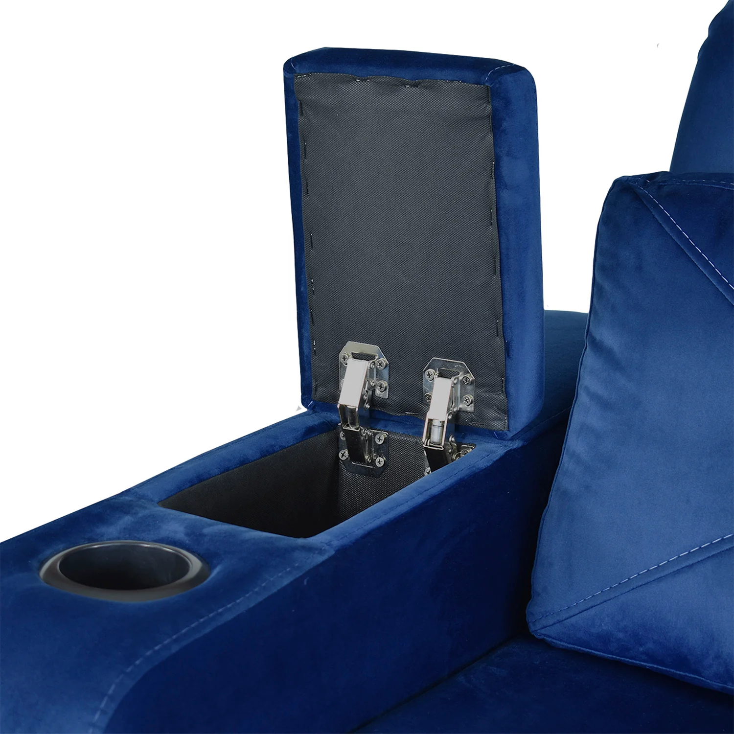 Sofá Cama Boston Velvet Rich Azul - Image 11