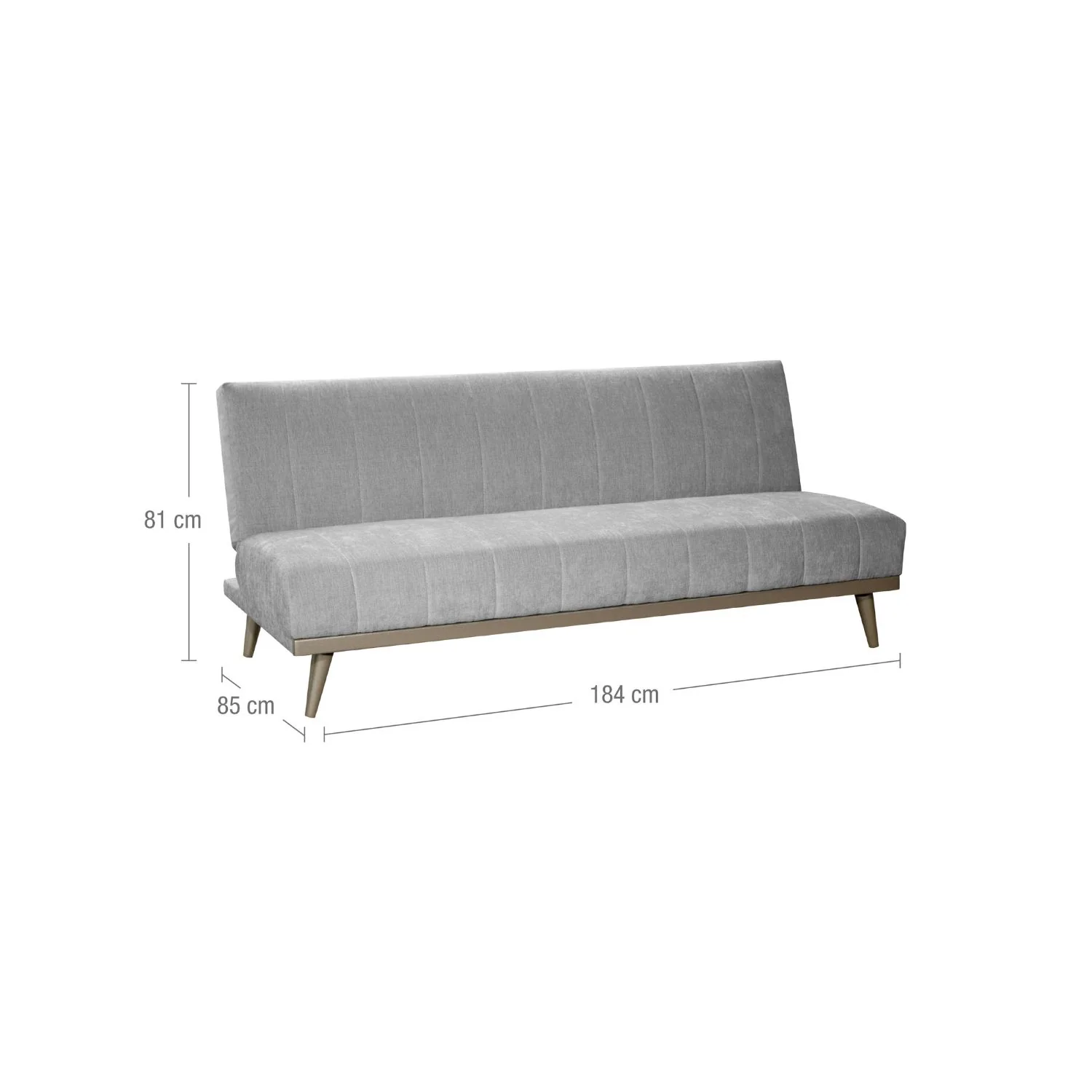 Sofá Cama Denzel Chenille Ainoa Plata, Champaña - Image 10