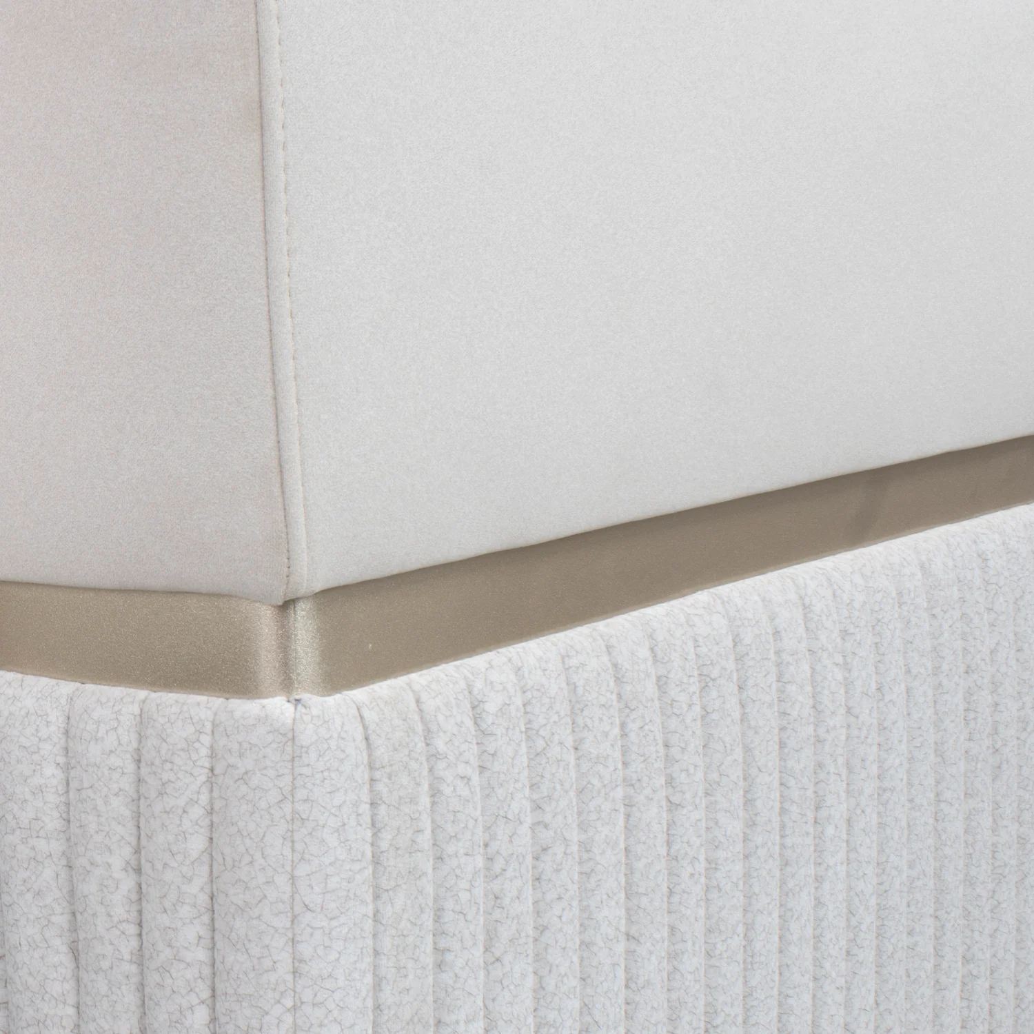 Sofá Cama Dhara Velvet Siena Marfil, Champaña 175 cm Brazo Desmontable - Image 8