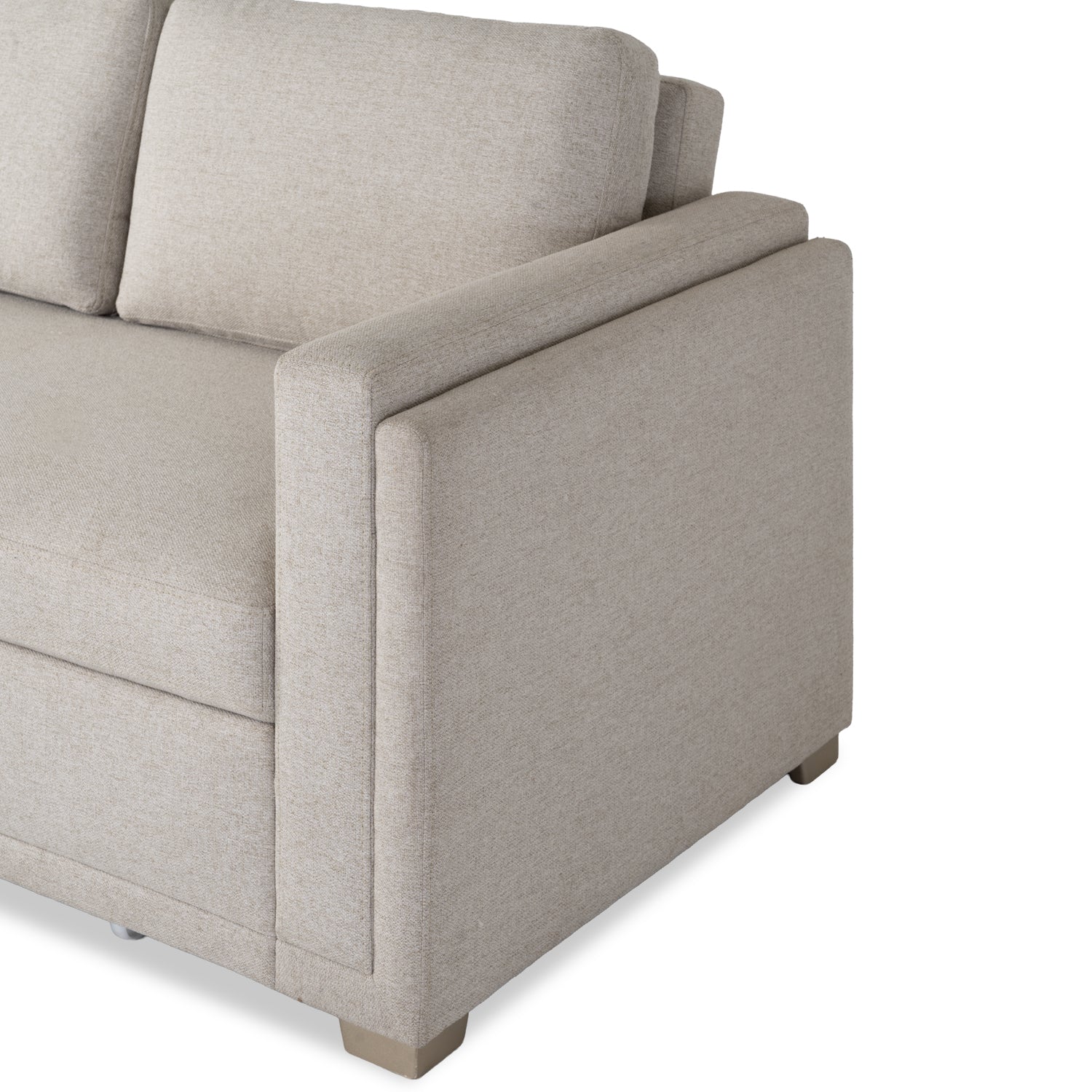 Sofá Cama Gala Lino Verona Beige, Champaña 1.80 - Image 7
