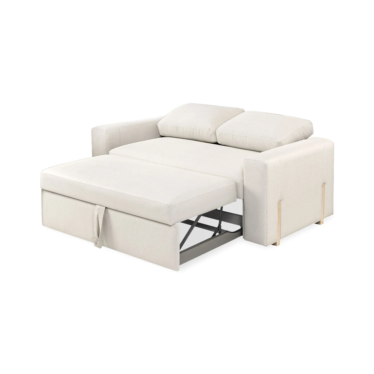 Sofá Cama Sevilla Eurolino Blanco Puro, Champaña - Image 5