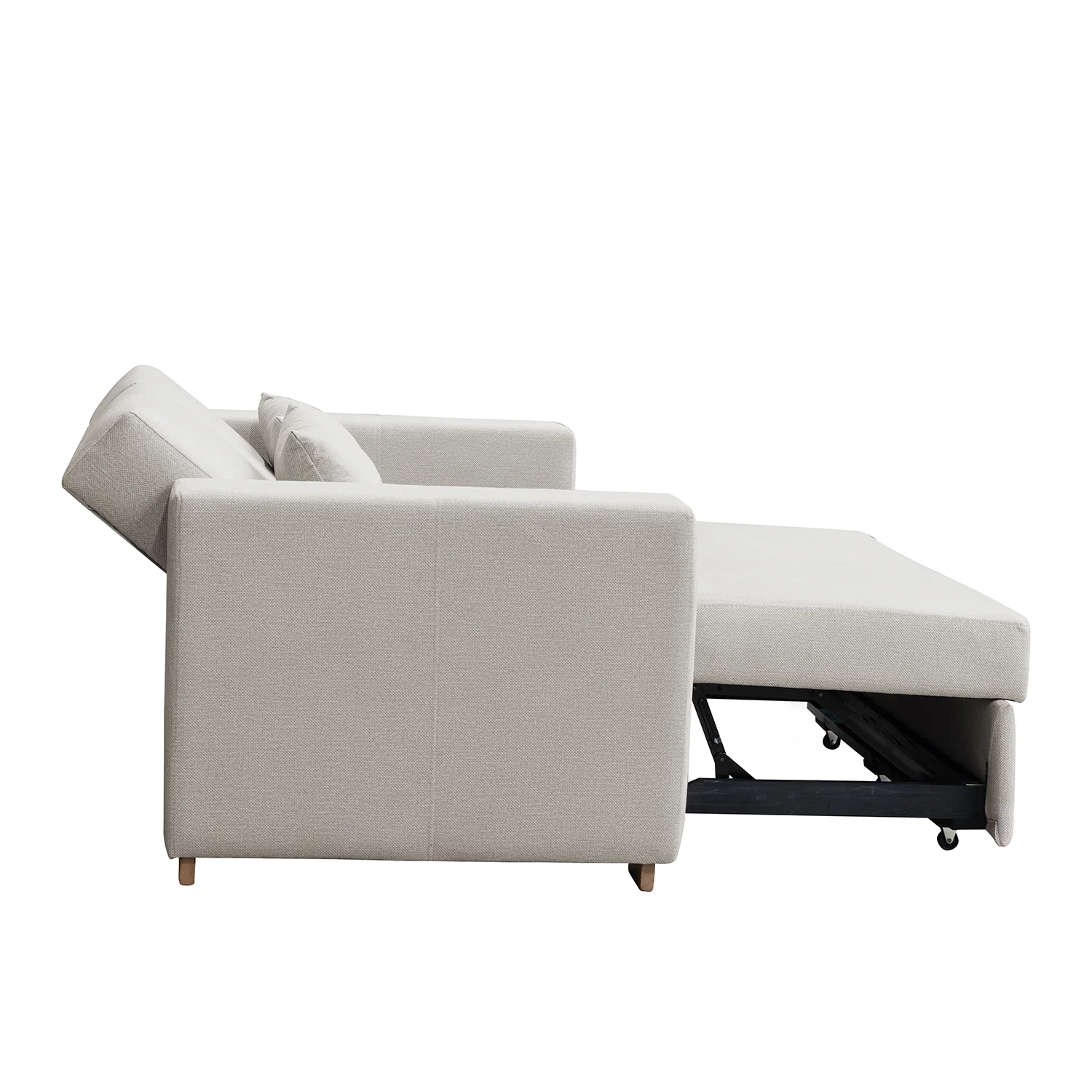 Sofá Cama Viena Lino Verona Beige, Natural 160 - Image 7