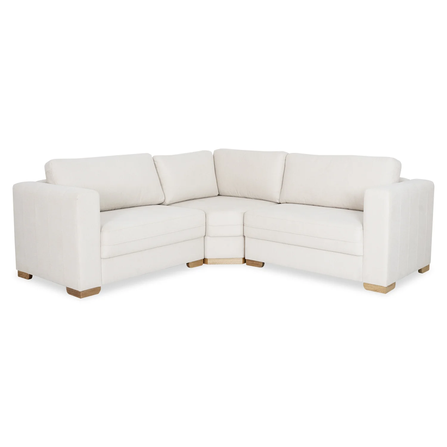 Sofá en L Ivory Lino York Home 1630 Beige, Natural 2.20 mts