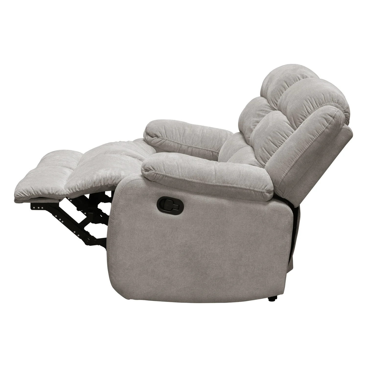 Sofá Reclinable 2 Puestos Nico Microfibra Beige - Image 5