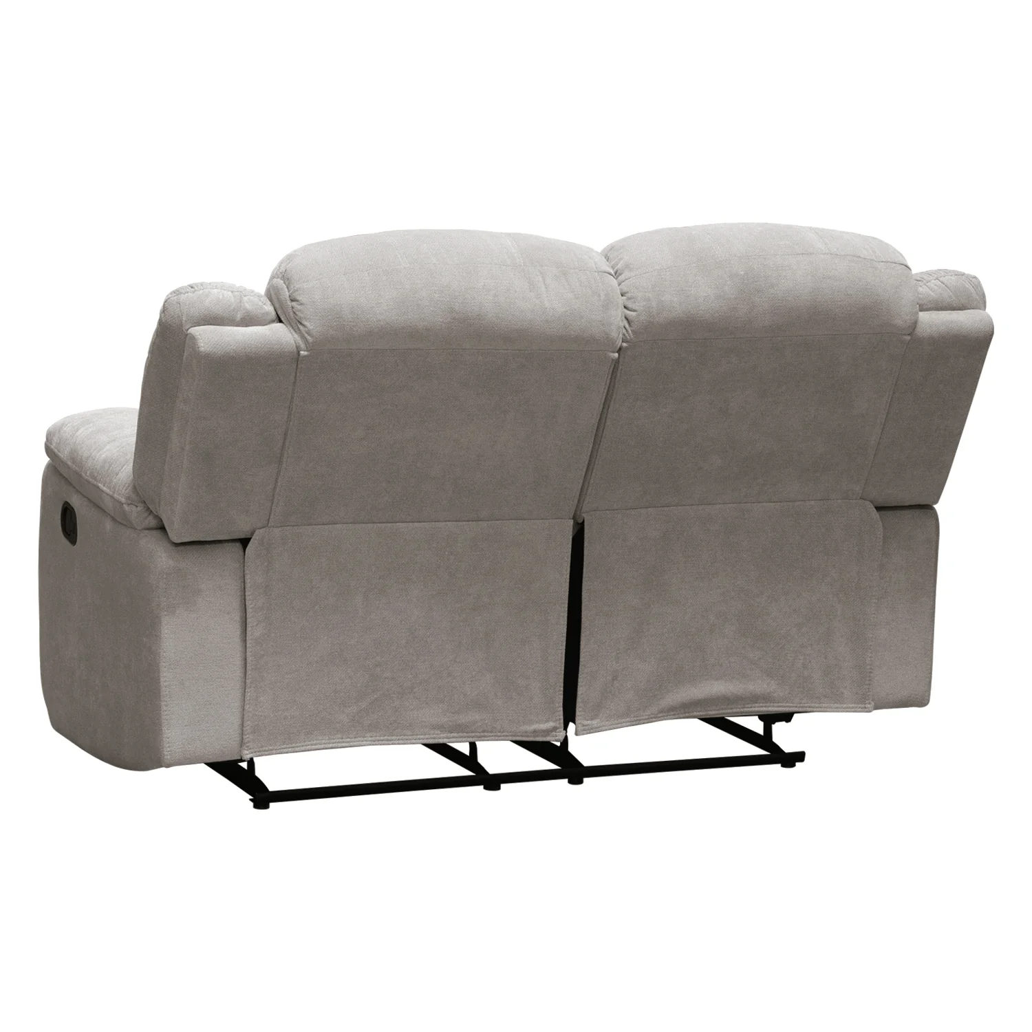Sofá Reclinable 2 Puestos Nico Microfibra Beige - Image 7