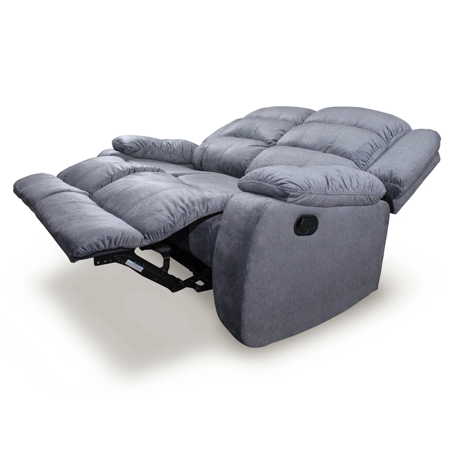 Sófa Reclinable 2 Puestos Nico Velvet Gris* - Image 4