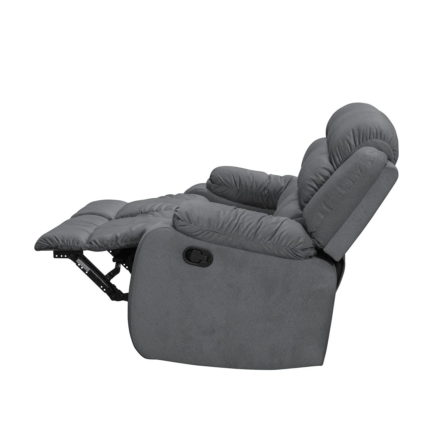 Sofa Reclinable Nico 2 Puestos Velvet Primada Gris - Image 7
