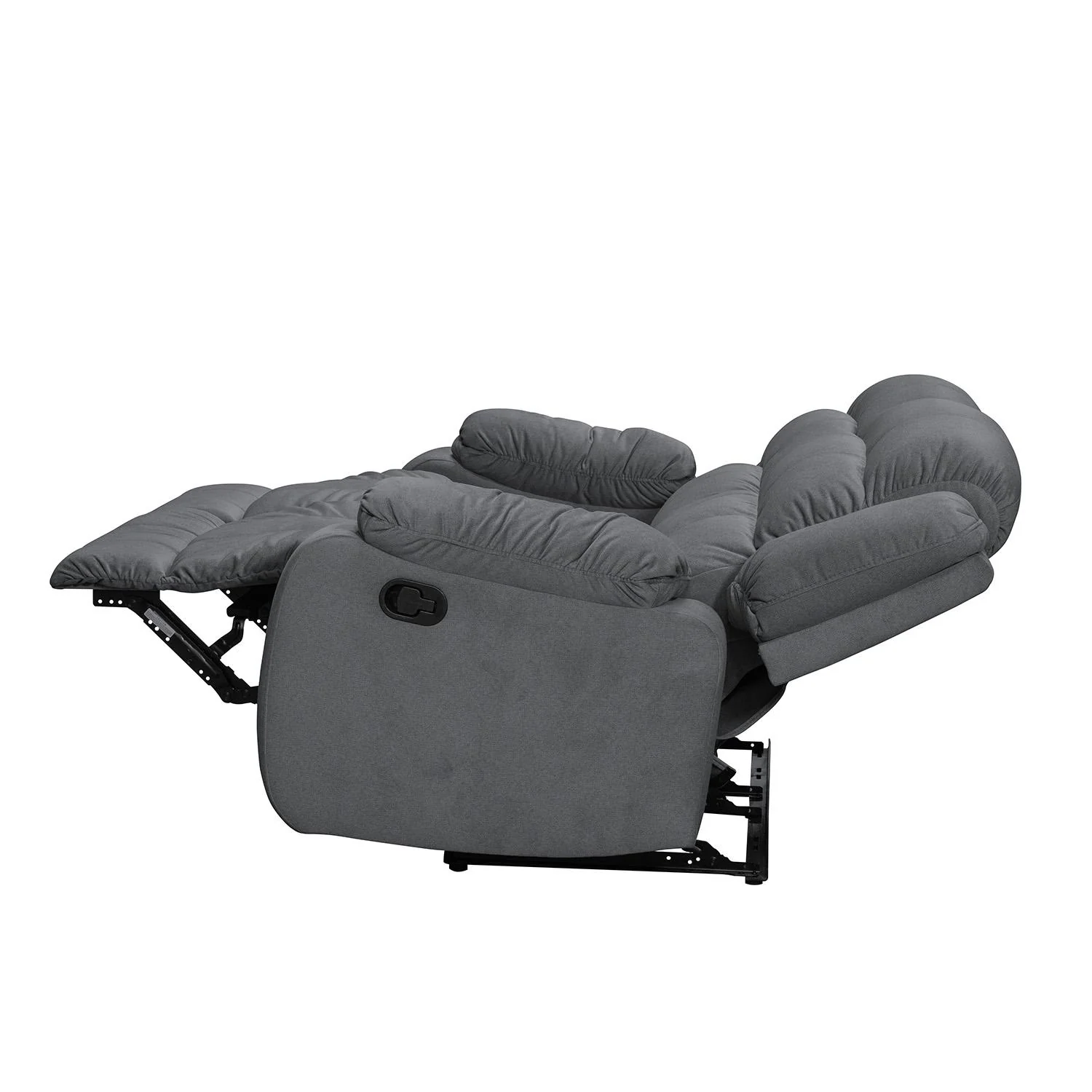 Sofa Reclinable Nico 2 Puestos Velvet Primada Gris - Image 8