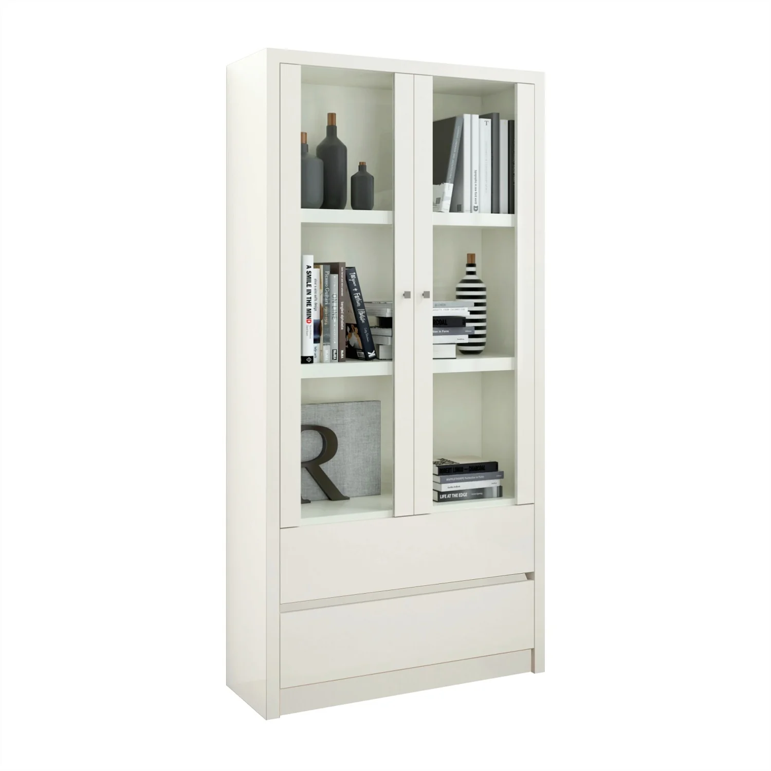 Vitrina Ilana Off White 90X183X34 - Image 3