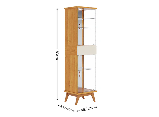 Vitrina Ines 48X183X41 Natural, Off White - Image 6